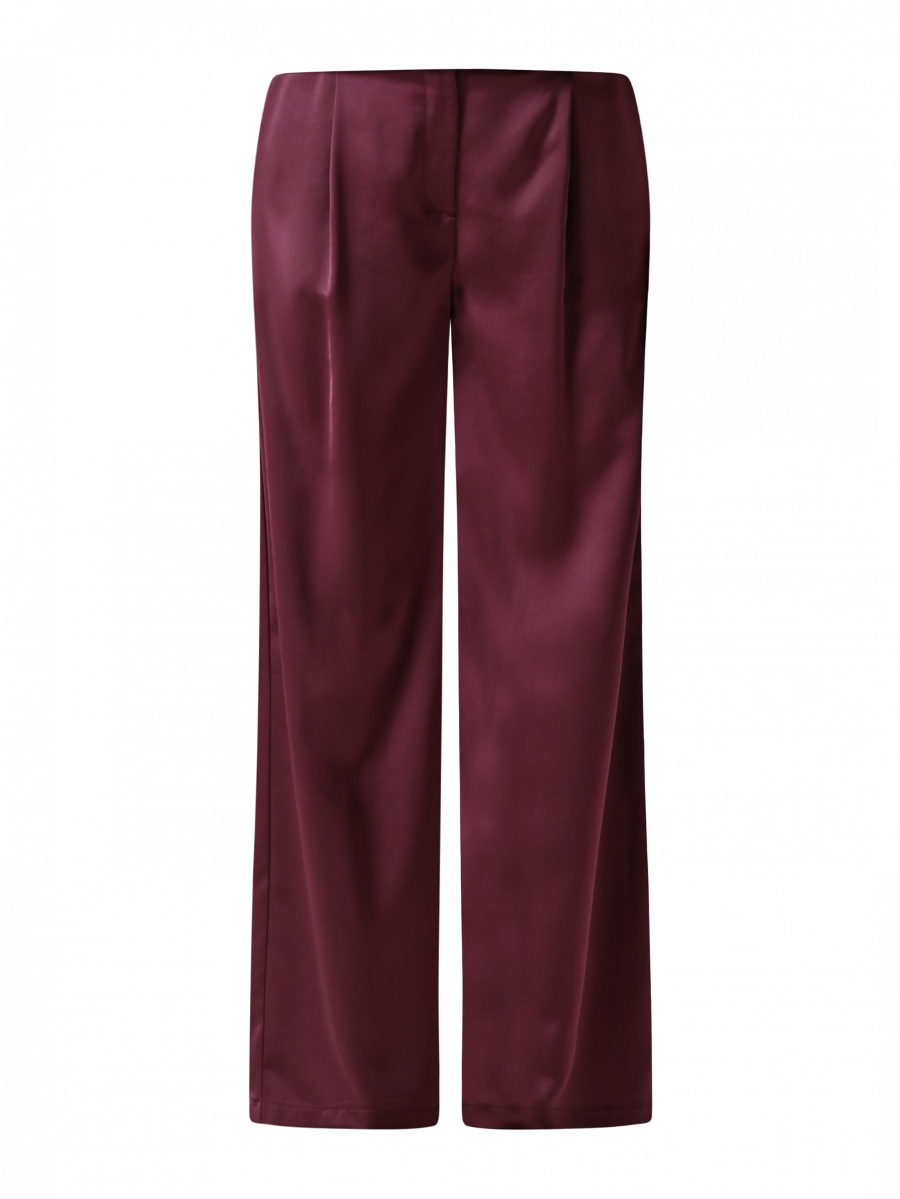 Burgundy Satin Trousers det_4