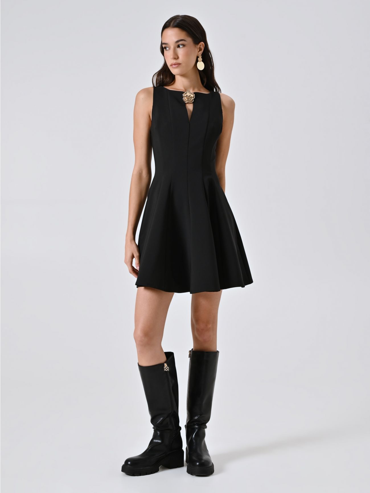 Robe évasée noire in_i7