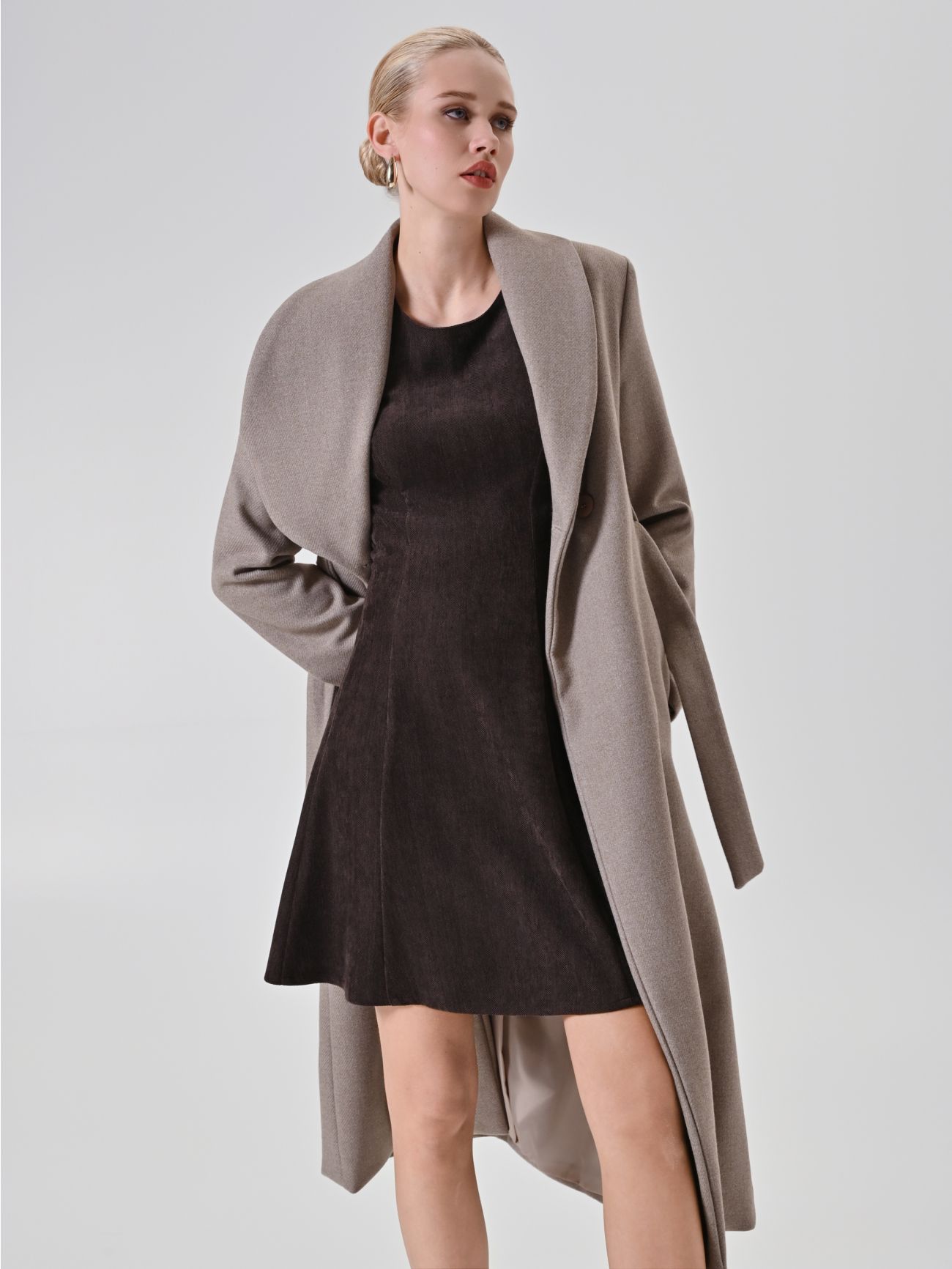 Robe patineuse en velours chocolat sp_e1