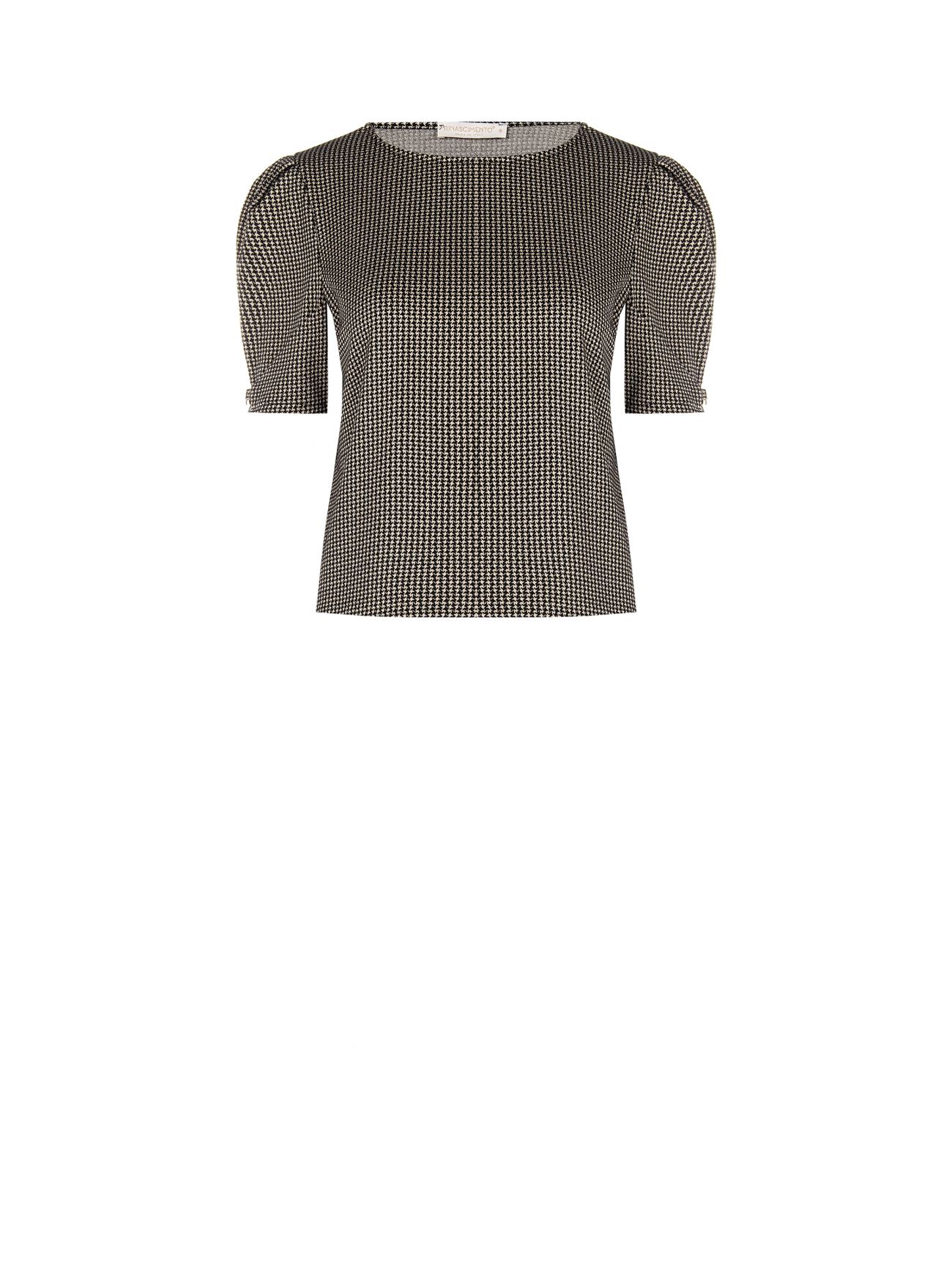 Blusa con estampado de pata de gallo det_4