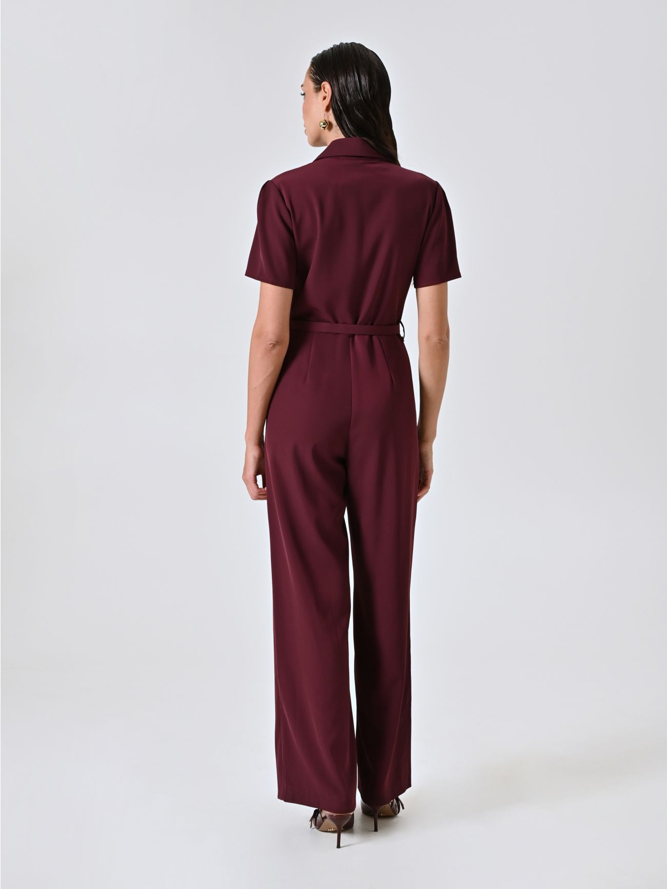 Tuta Bordeaux con Zip  det_3