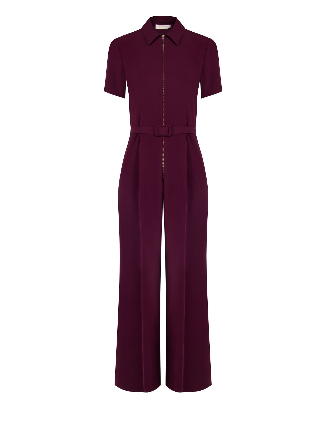 Tuta Bordeaux con Zip  det_4
