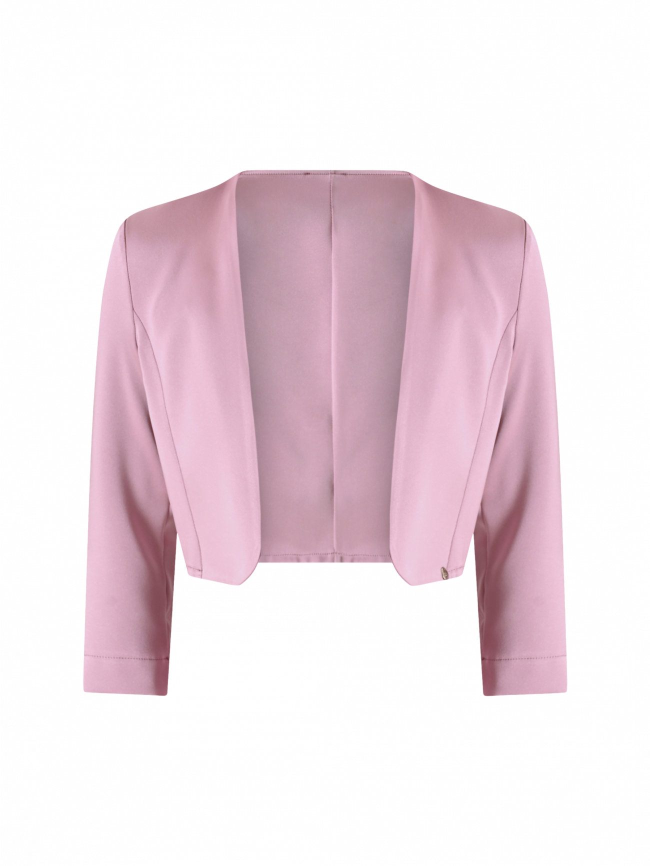 Bolero aus Satin in Malve det_4