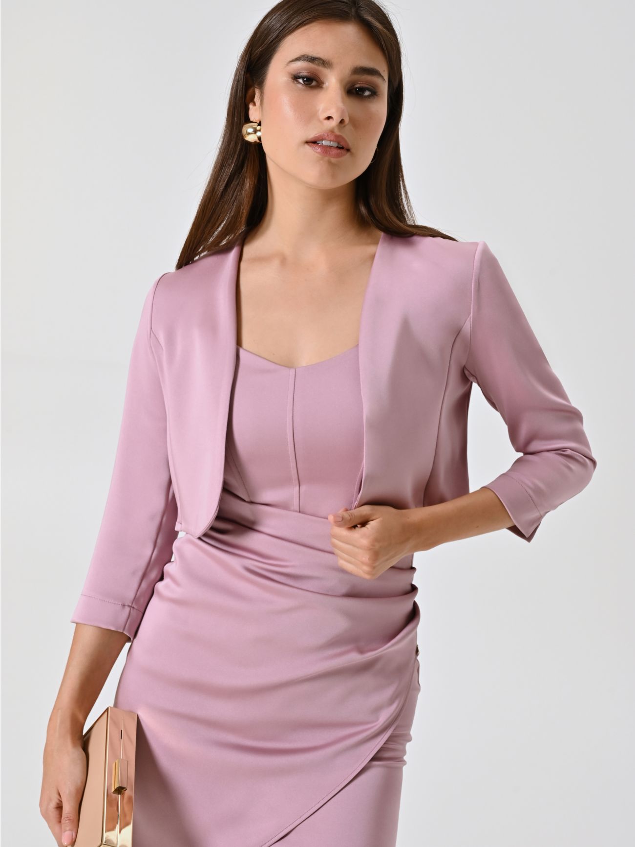 Bolero aus Satin in Malve sp_e1