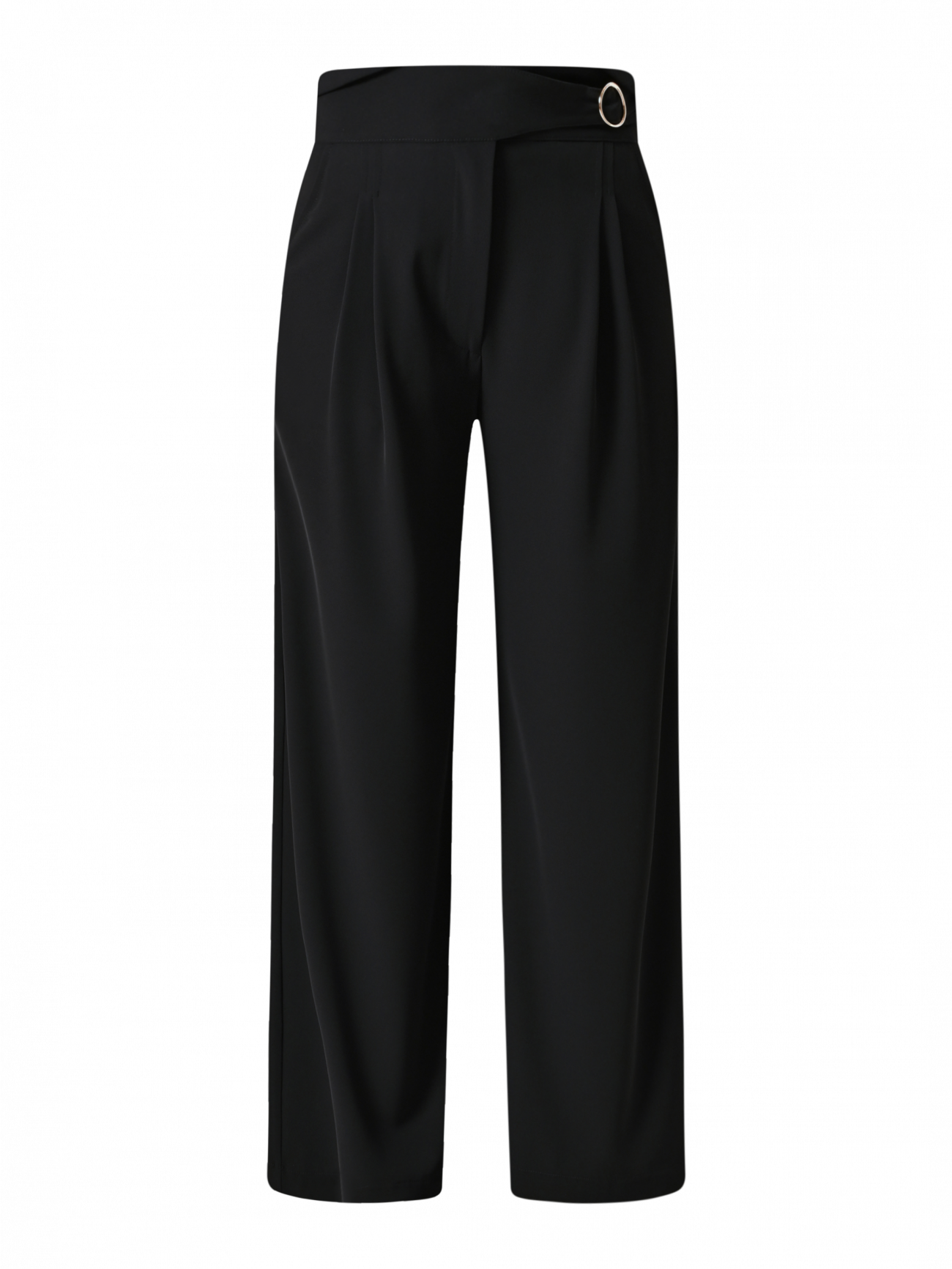 Pantaloni Neri in Tessuto Fluido 6 Rinascimento Pantaloni Neri in Tessuto Fluido det_4