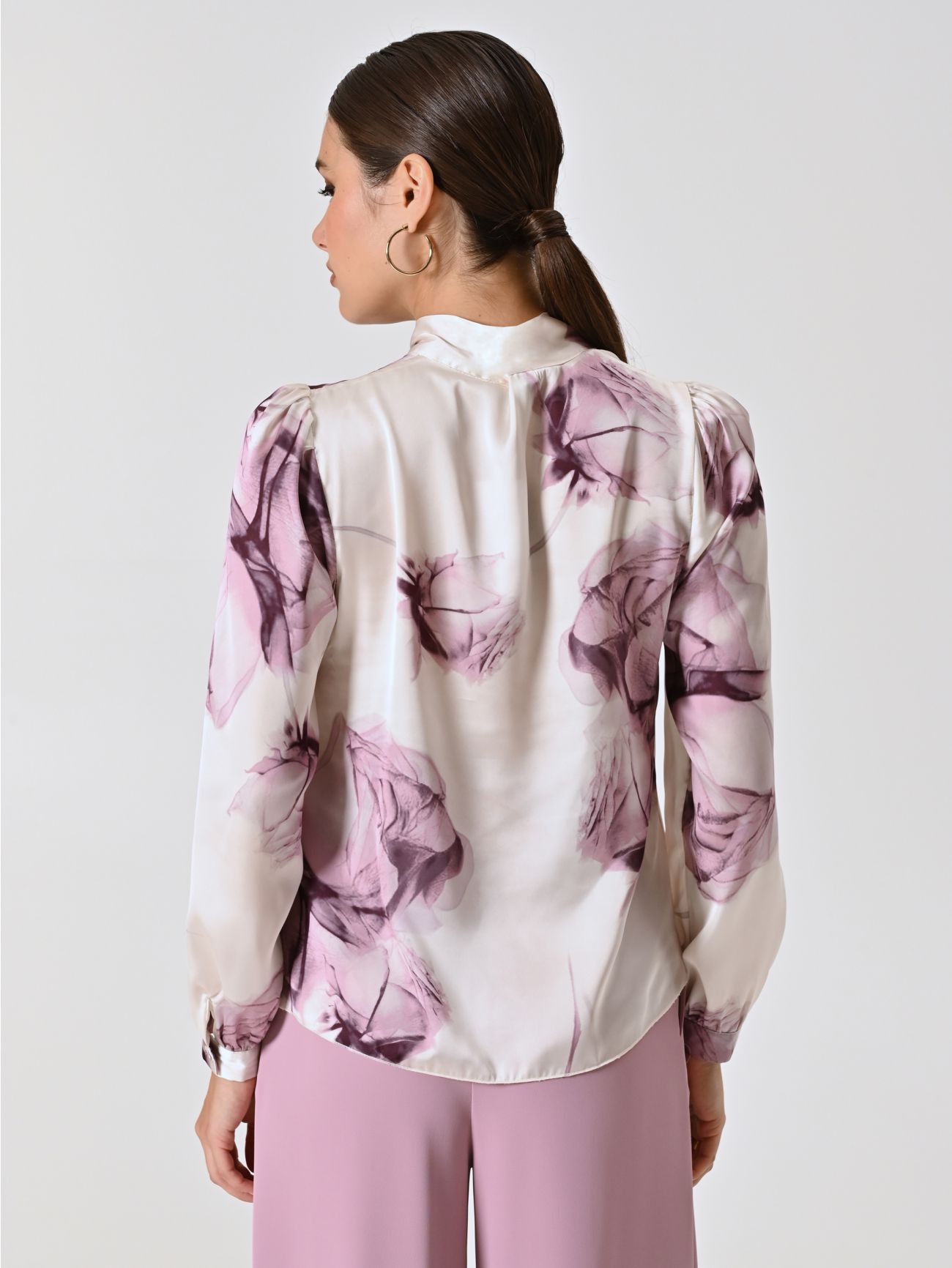 Blusa stampa Floreale Rosa Malva det_3