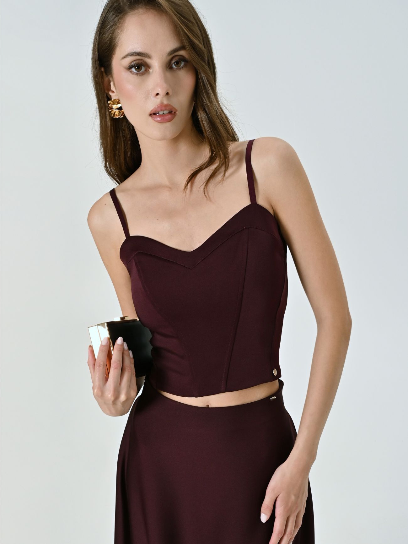 Bustier-Top in Bordeaux sp_e1