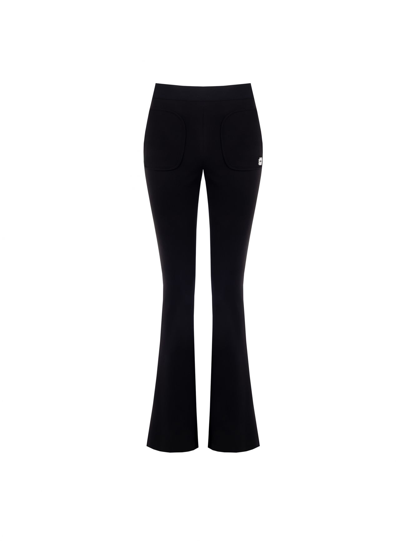 Pantalón acampanado negro det_4
