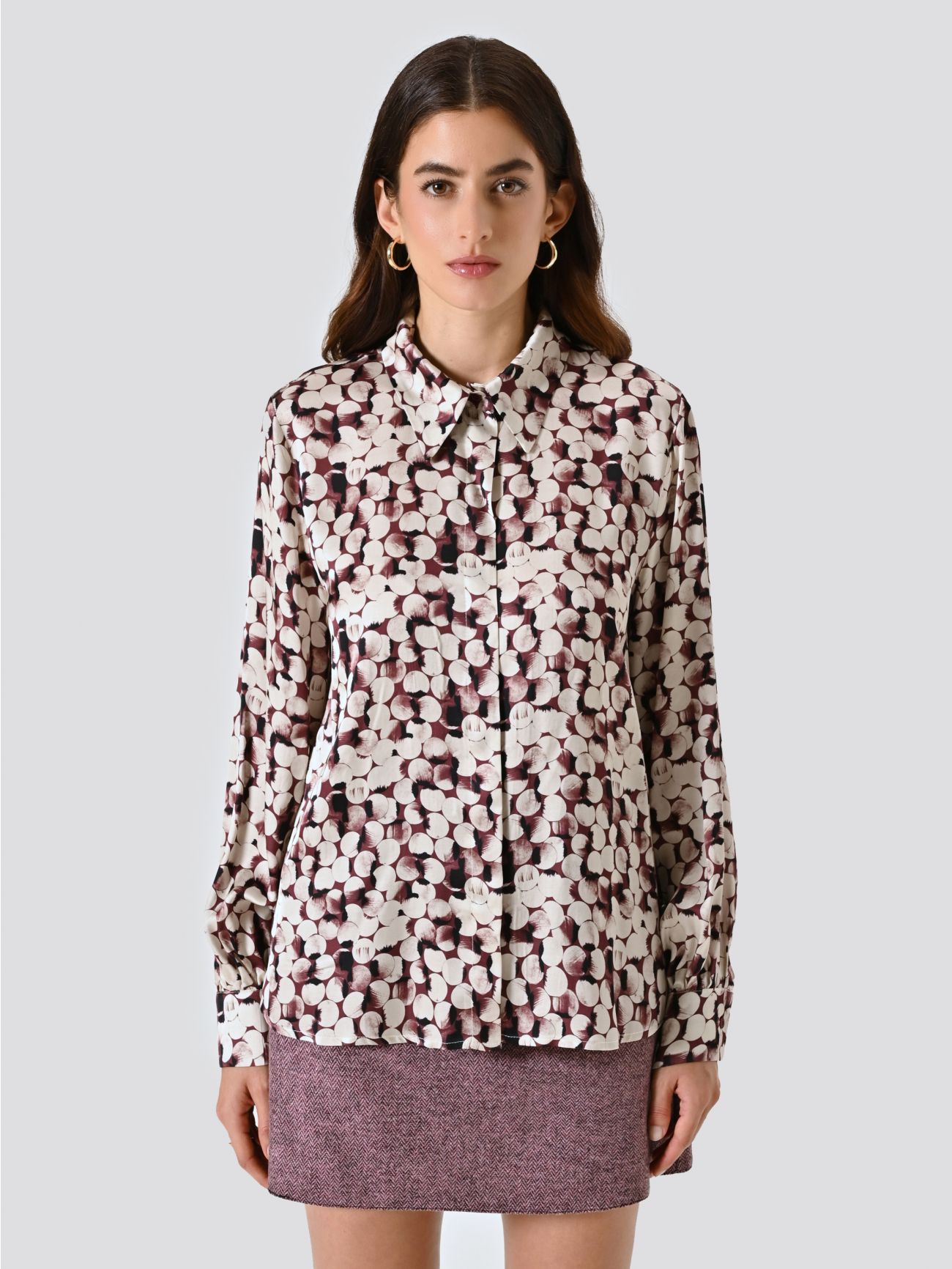 Camicia stampa Pois det_2