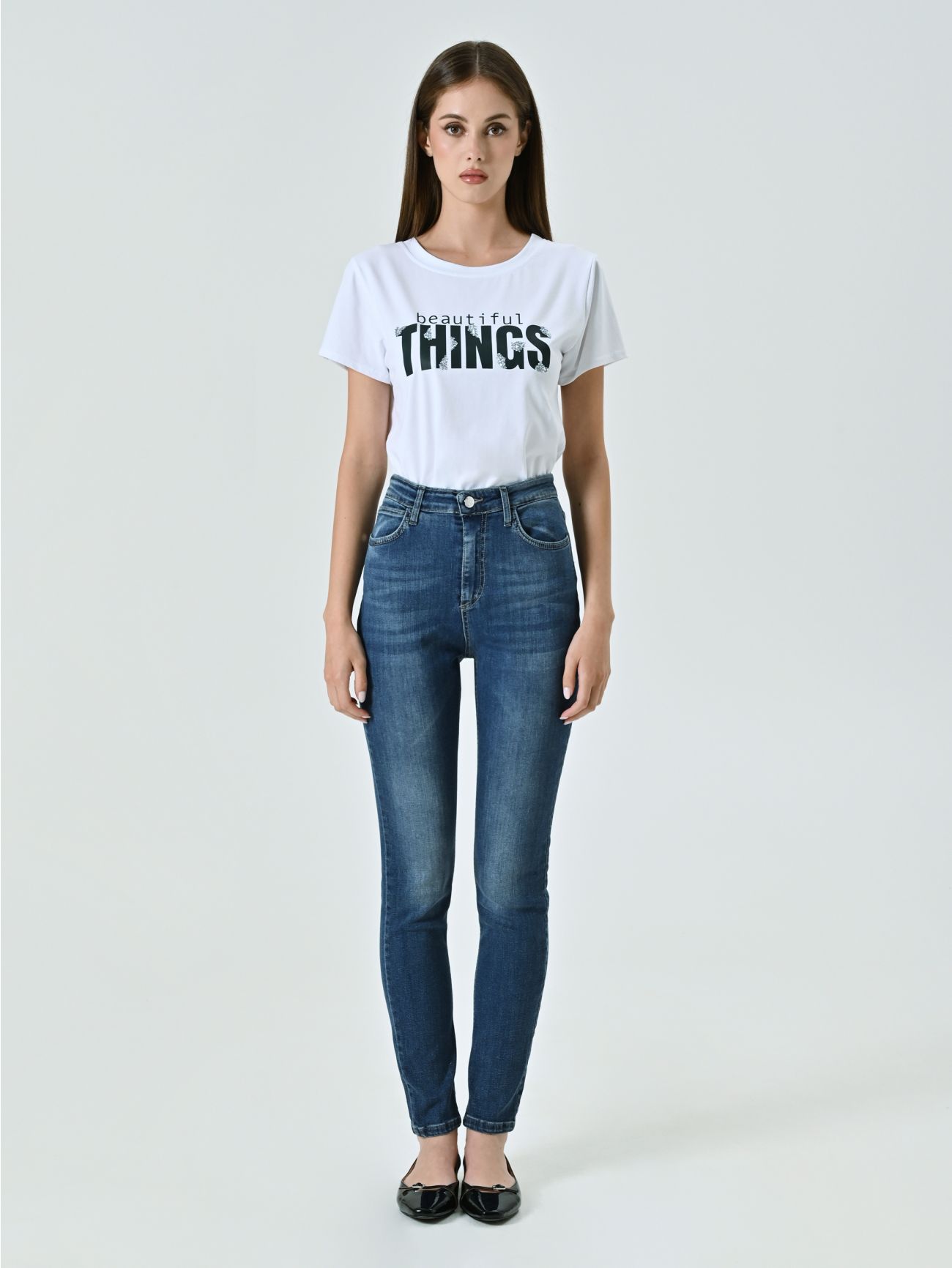 Skinny-Jeans mit hoher Taille det_1