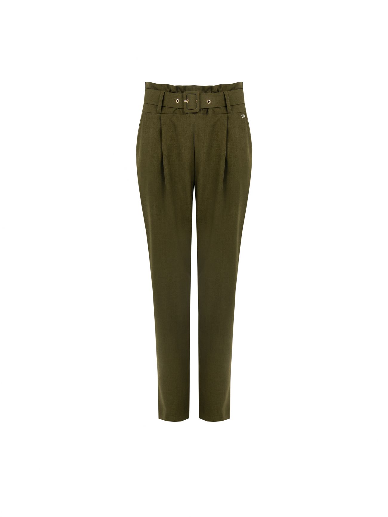 Karottenhose in Militärgrün det_4