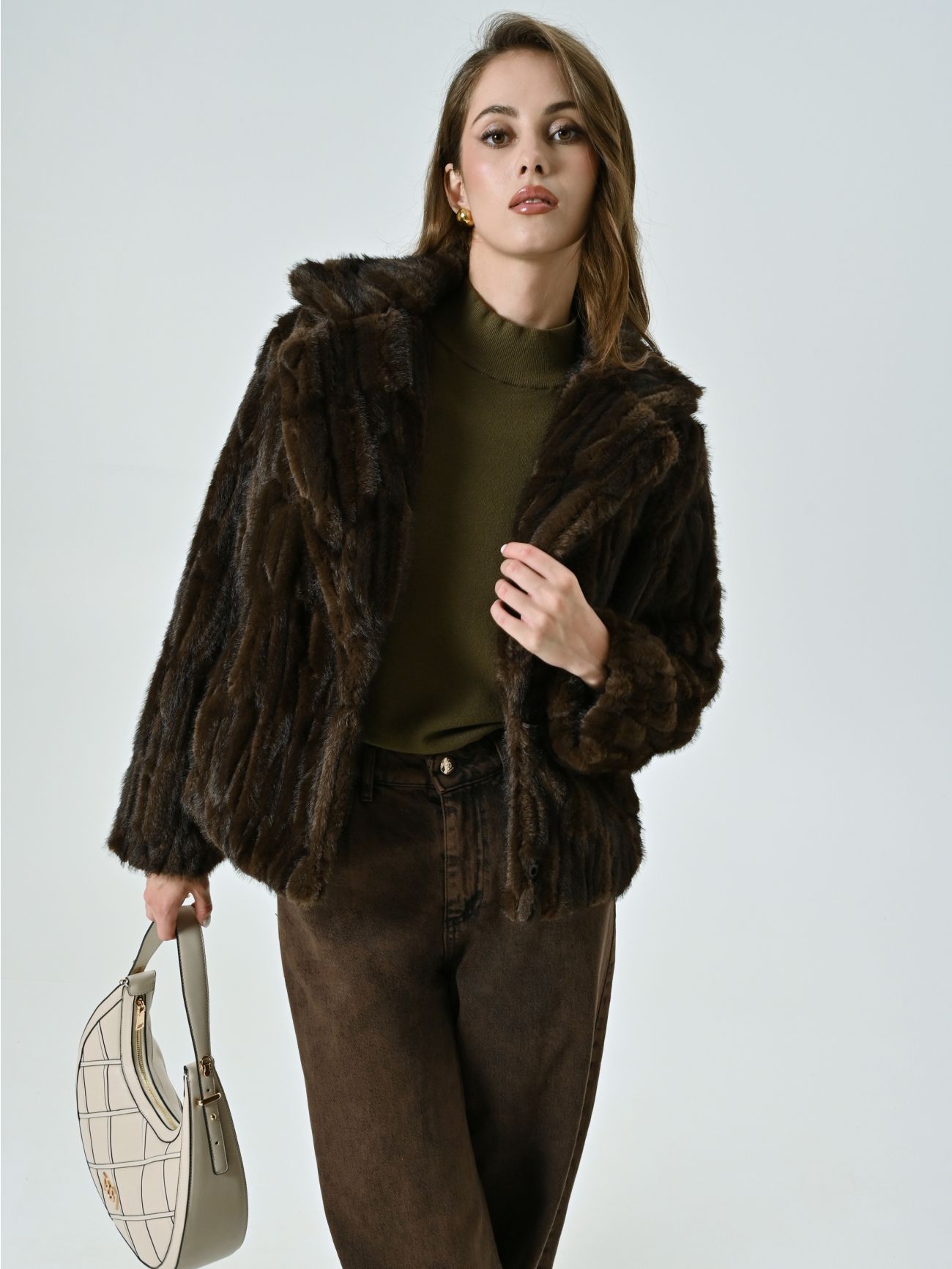 Short Faux-fur Jacket  Rinascimento