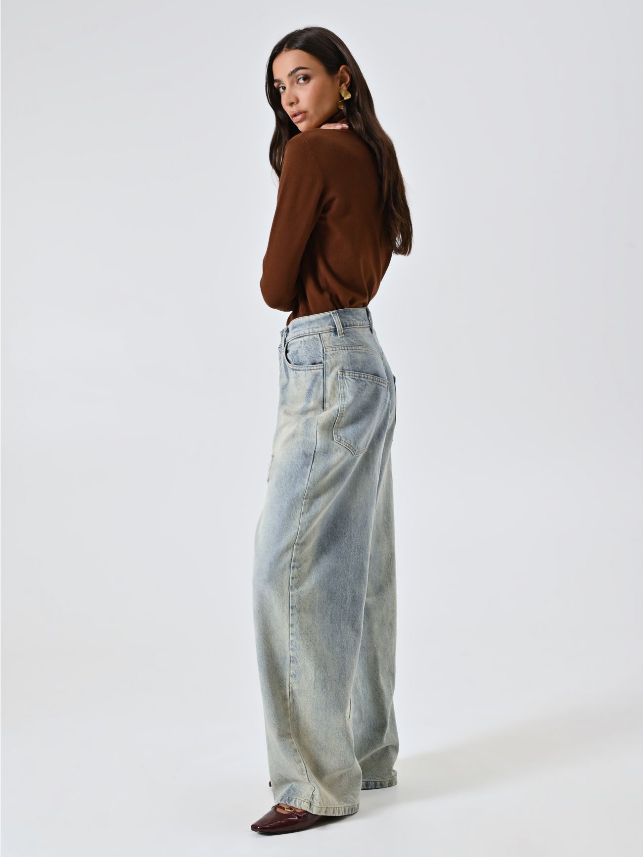 Jeans Chiari effetto Distressed in_i7