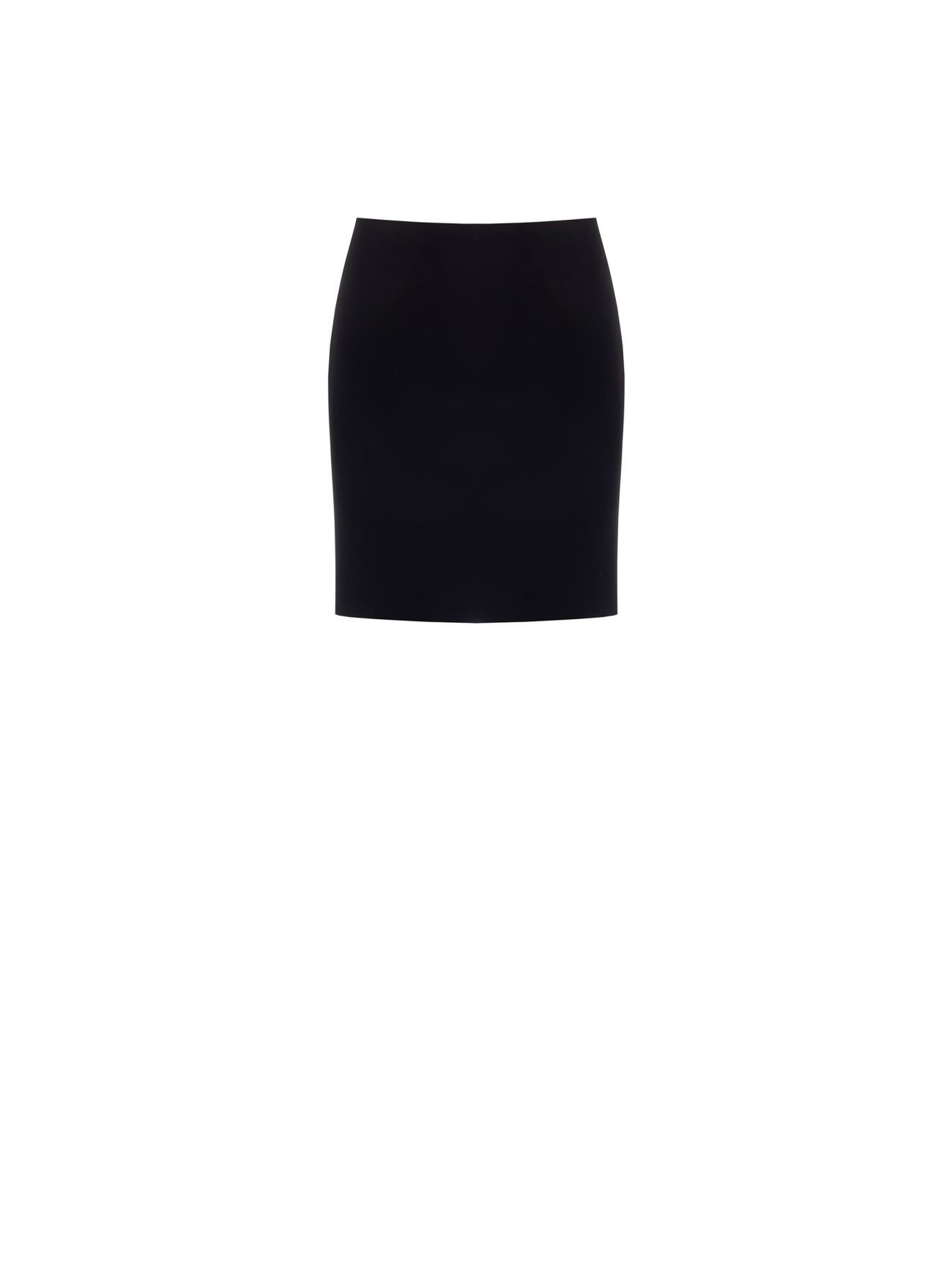 Black A-line Skirt in Technical Fabric det_4