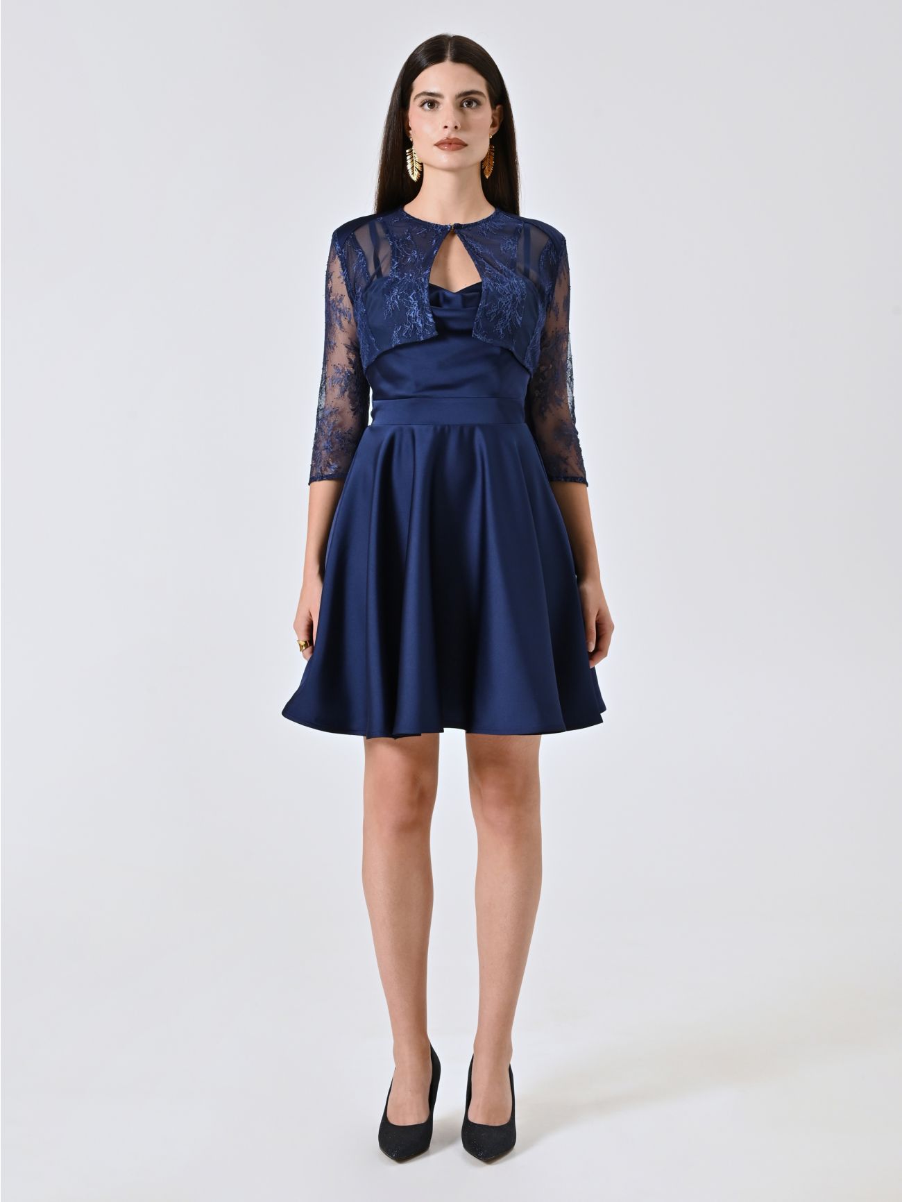 Blue Satin Shrug det_1