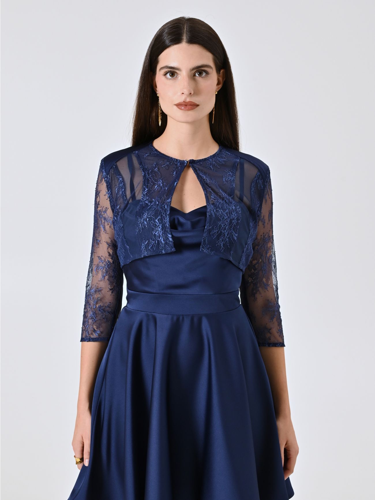 Blue Satin Shrug det_2