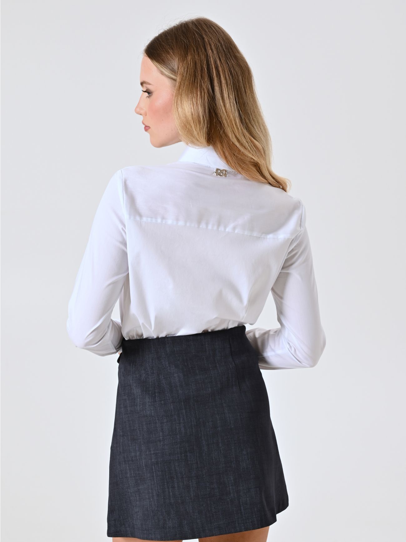 Klassische Bluse in Weiß det_3