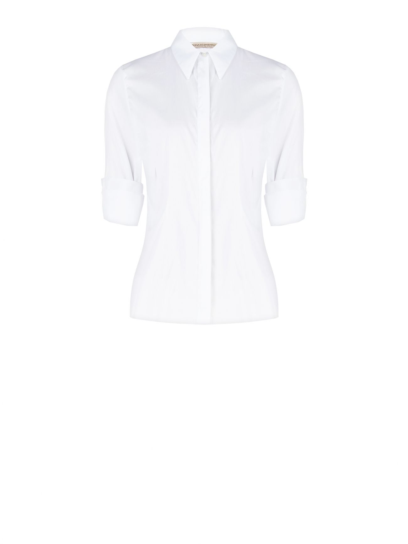 Klassische Bluse in Weiß det_4