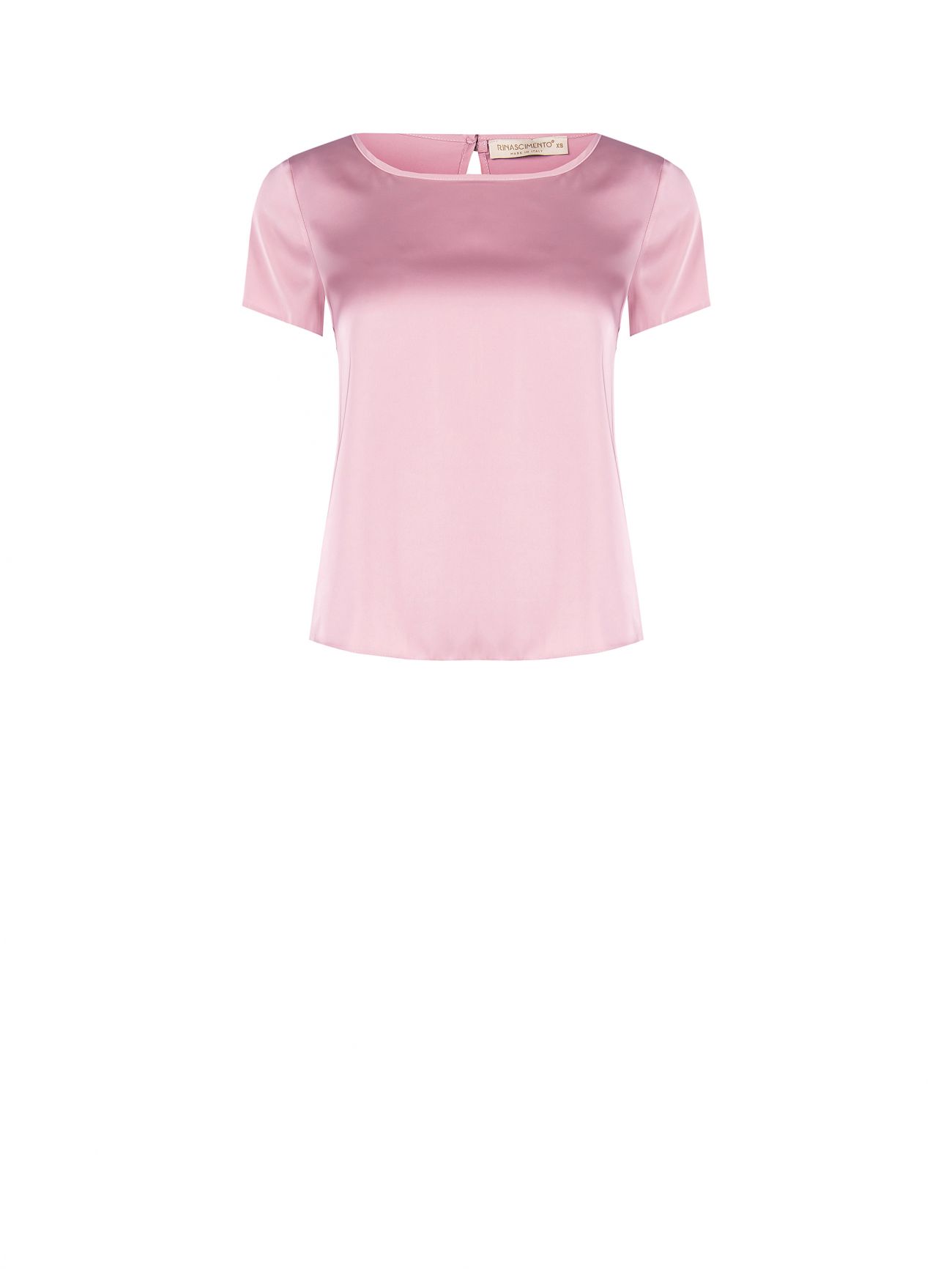 Blusa Rosa Malva Mezze Maniche in Raso det_4