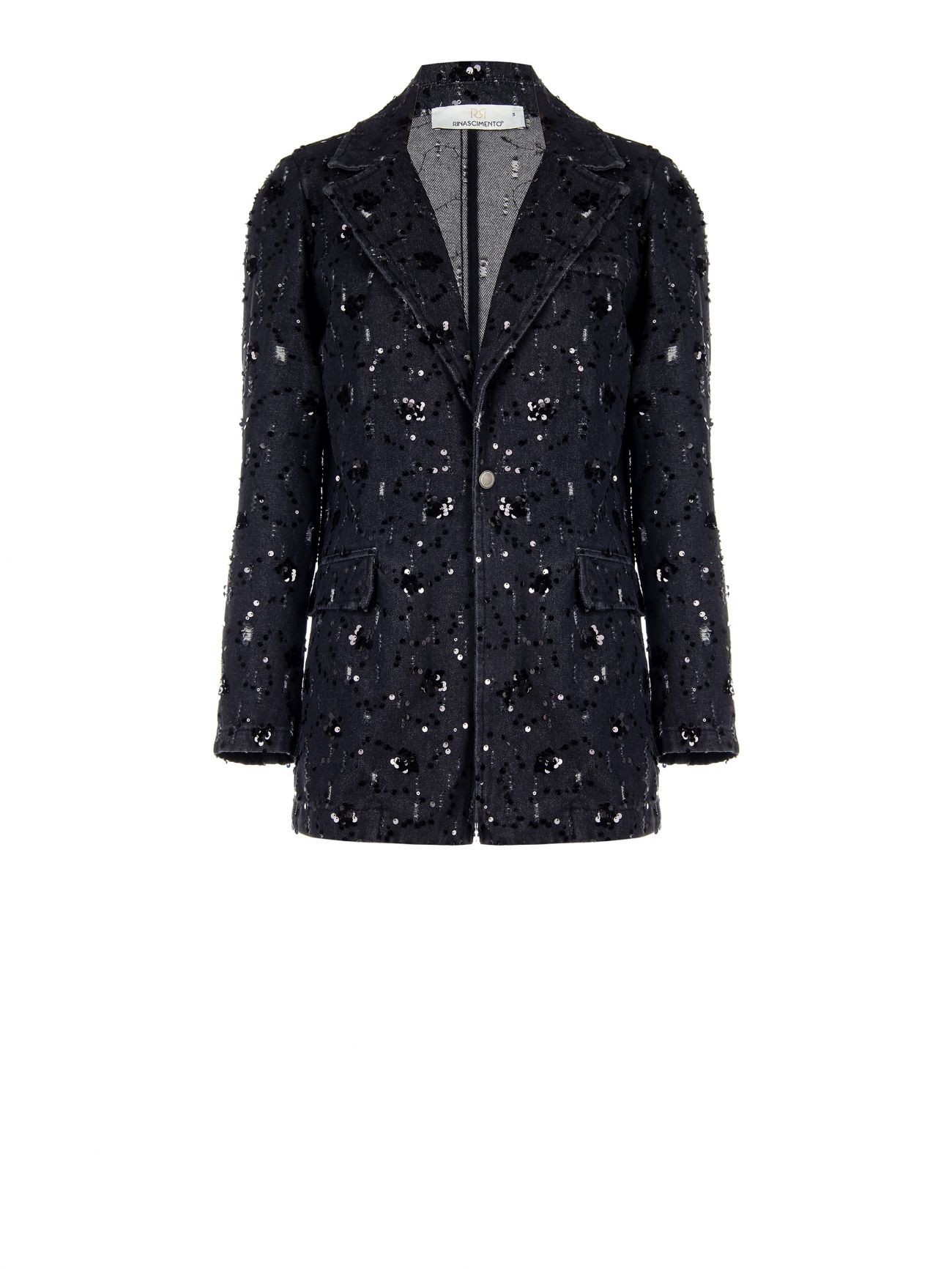 Jacke aus Denim mit Pailletten-Verzierung det_4