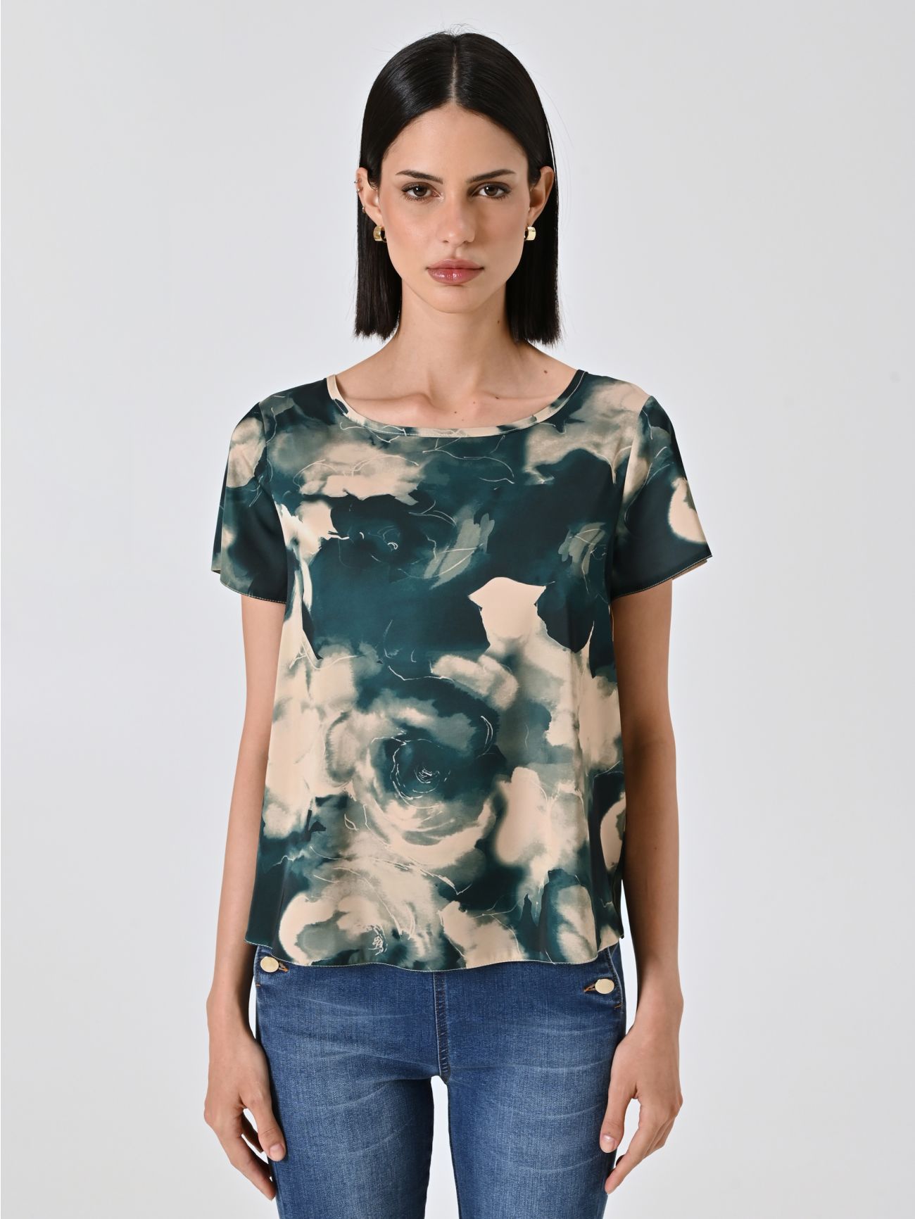 Bluse mit abstraktem Muster det_2