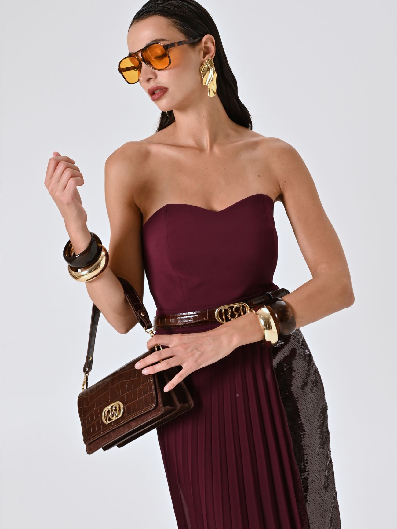 Burgundy Technical Fabric Top in_i7