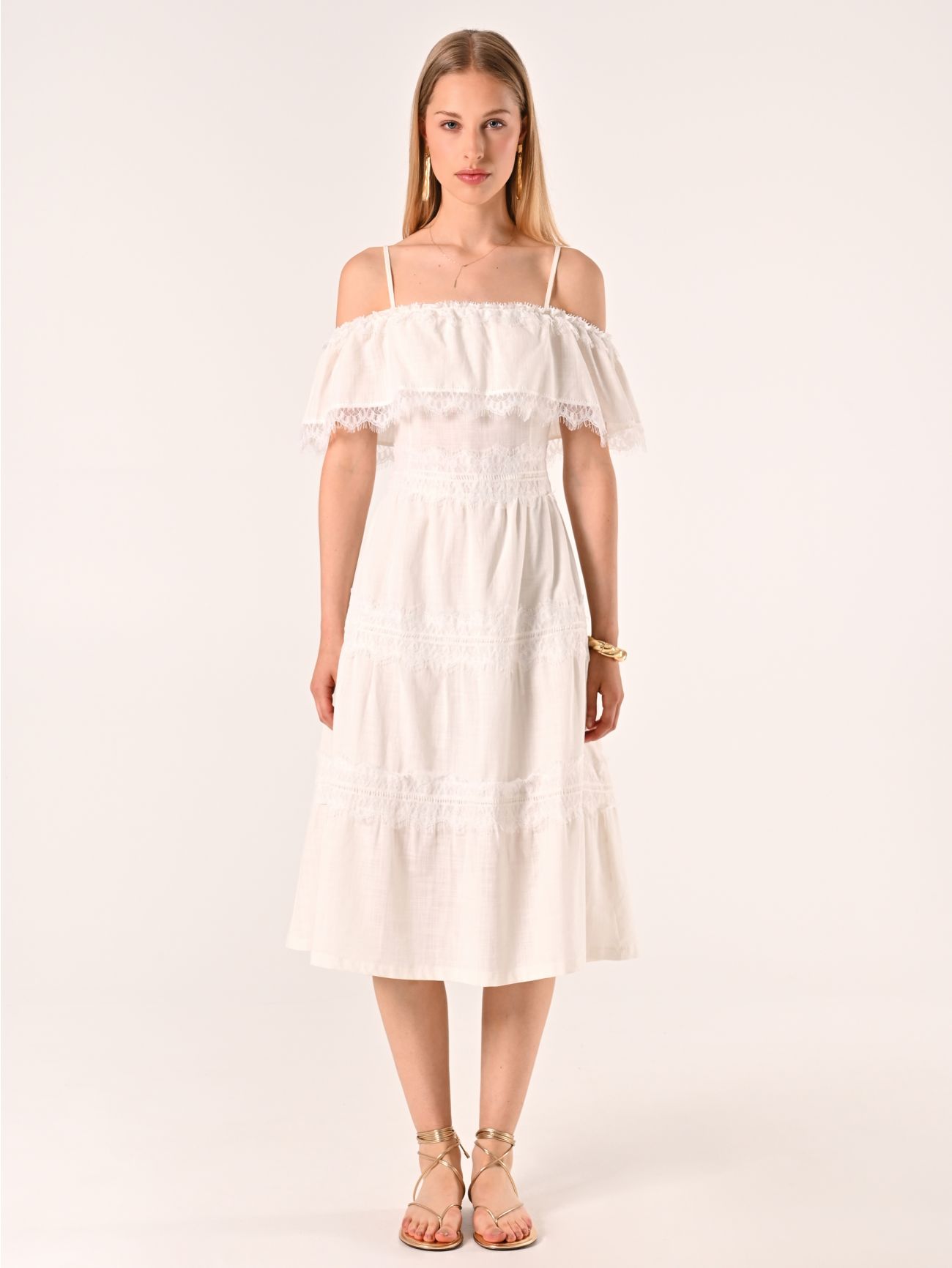 Abito in Cotone Midi det_1