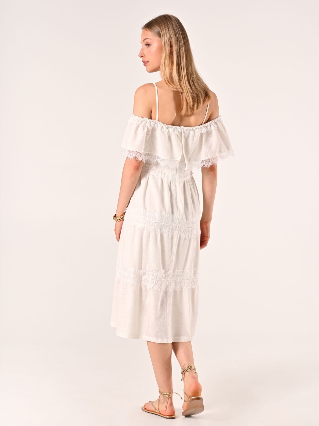Abito in Cotone Midi det_3