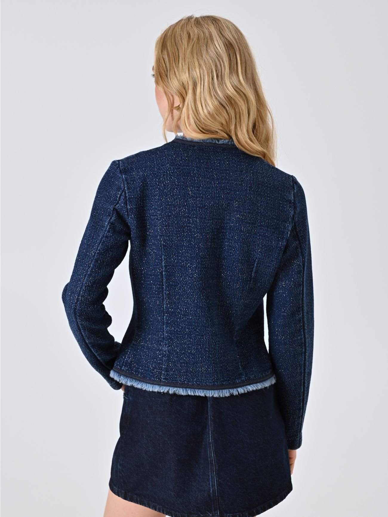 Jacke aus Denim mit Lurex-Details det_3