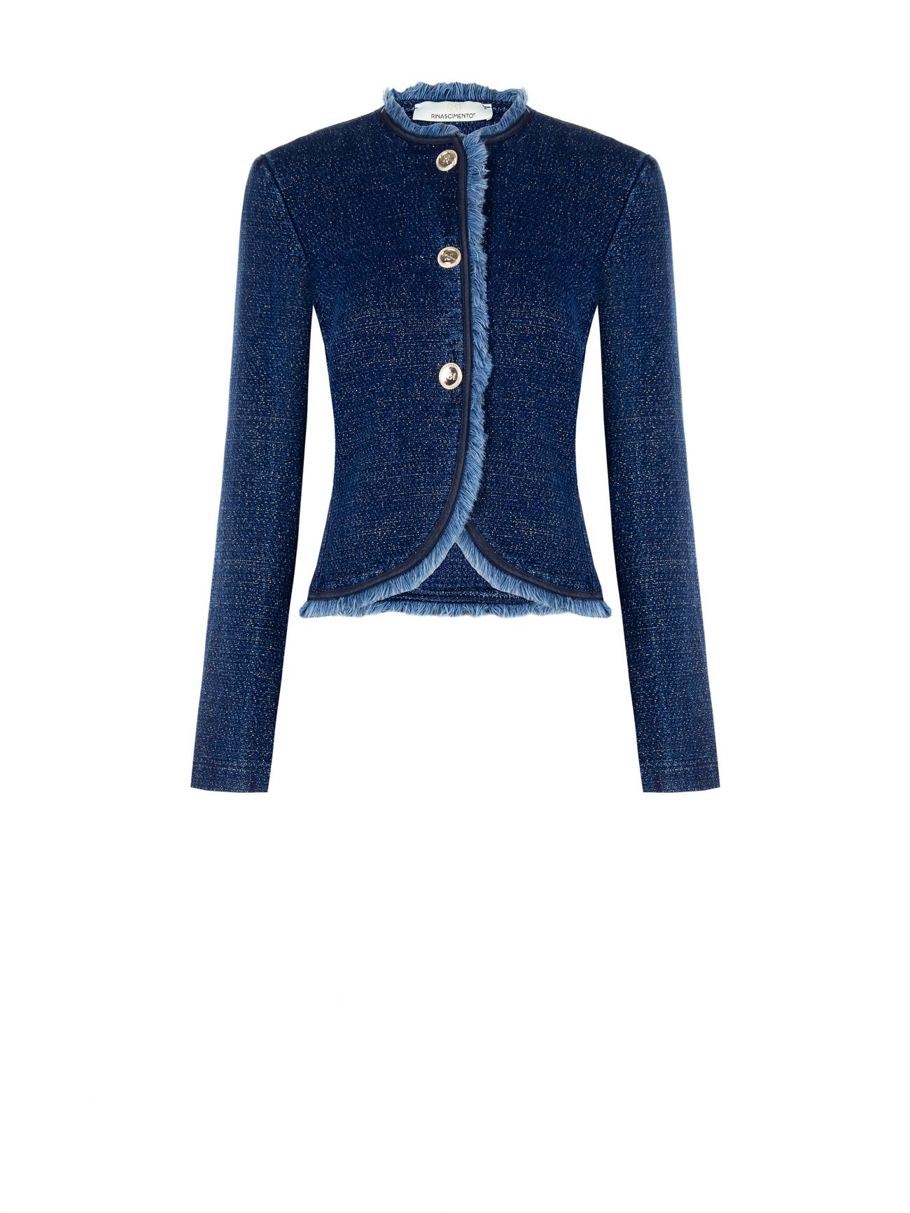 Denim Jacket with Lurex Details det_4