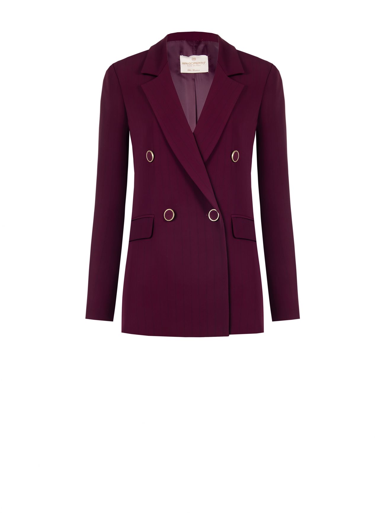 Chaqueta burdeos con raya negra det_4
