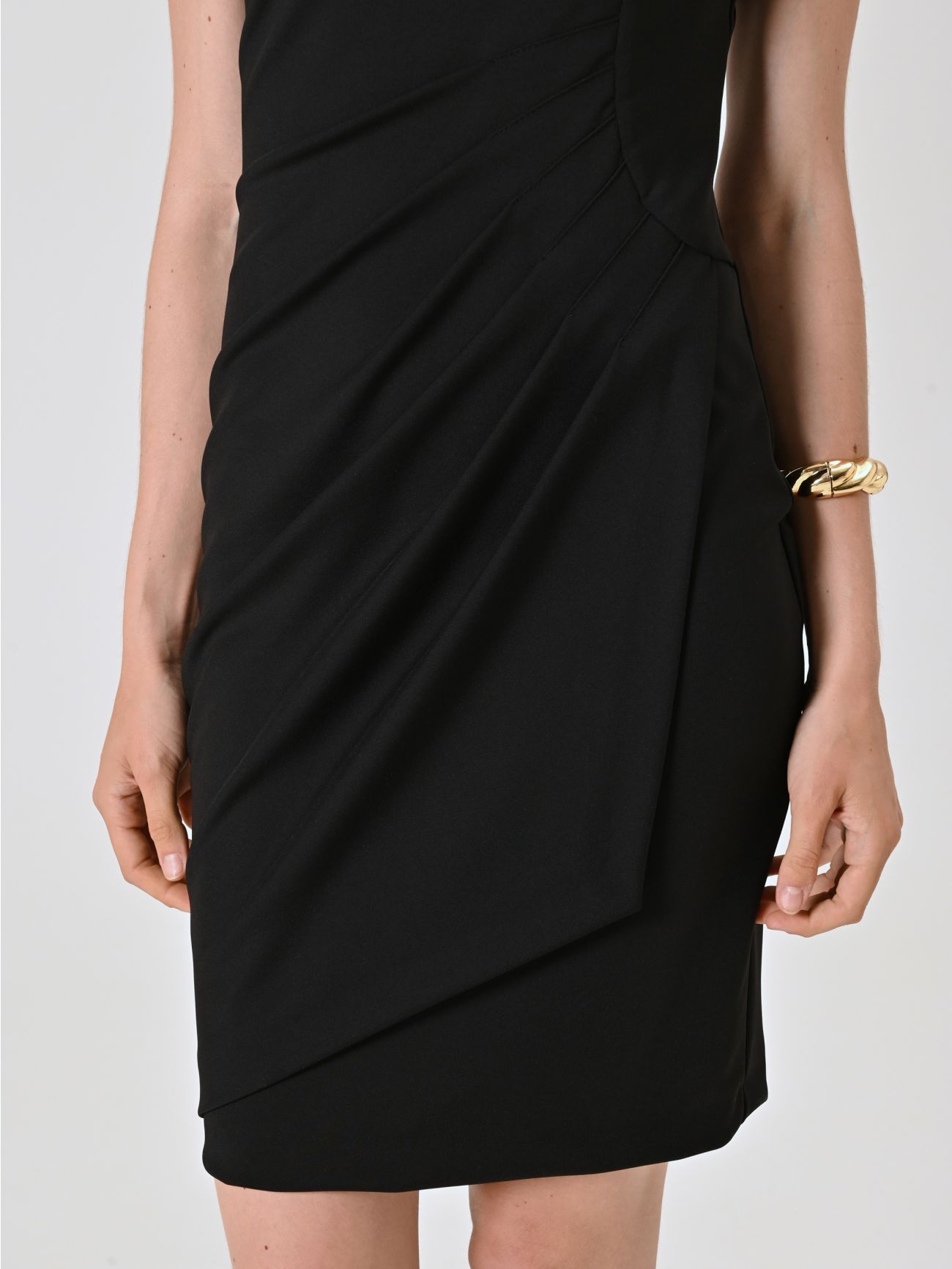 Tubino Nero Drappeggiato  in_i5