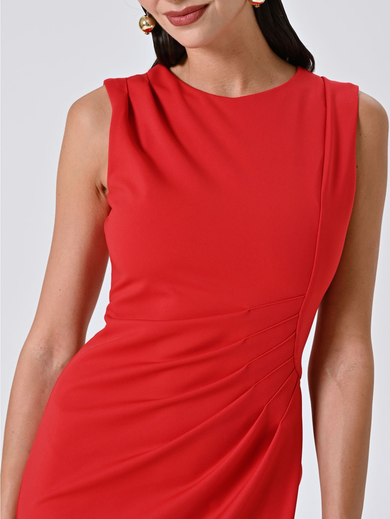 Tubino Rosso Drappeggiato  in_i5