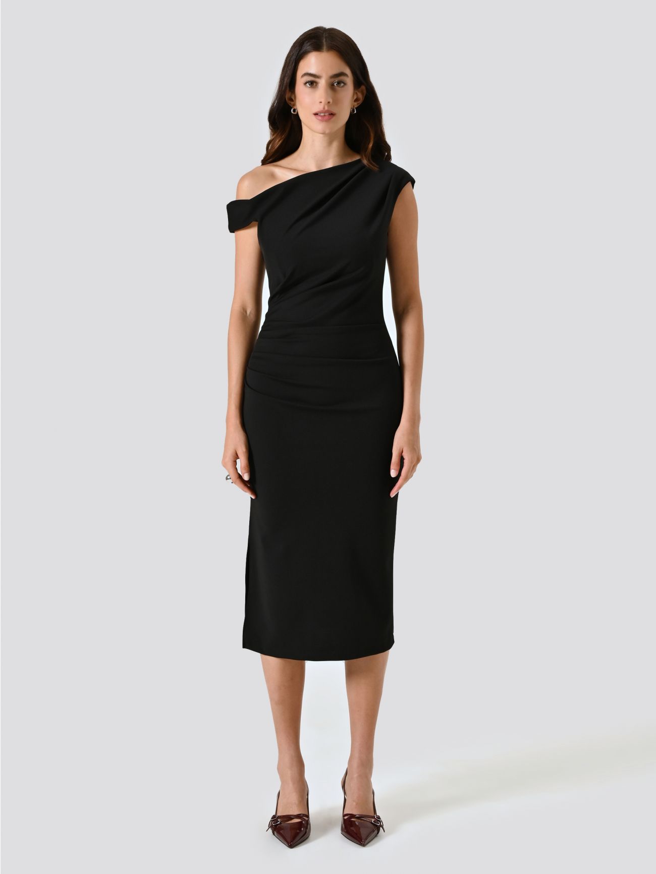 Tubino Spalline Asimmetriche Nero det_1