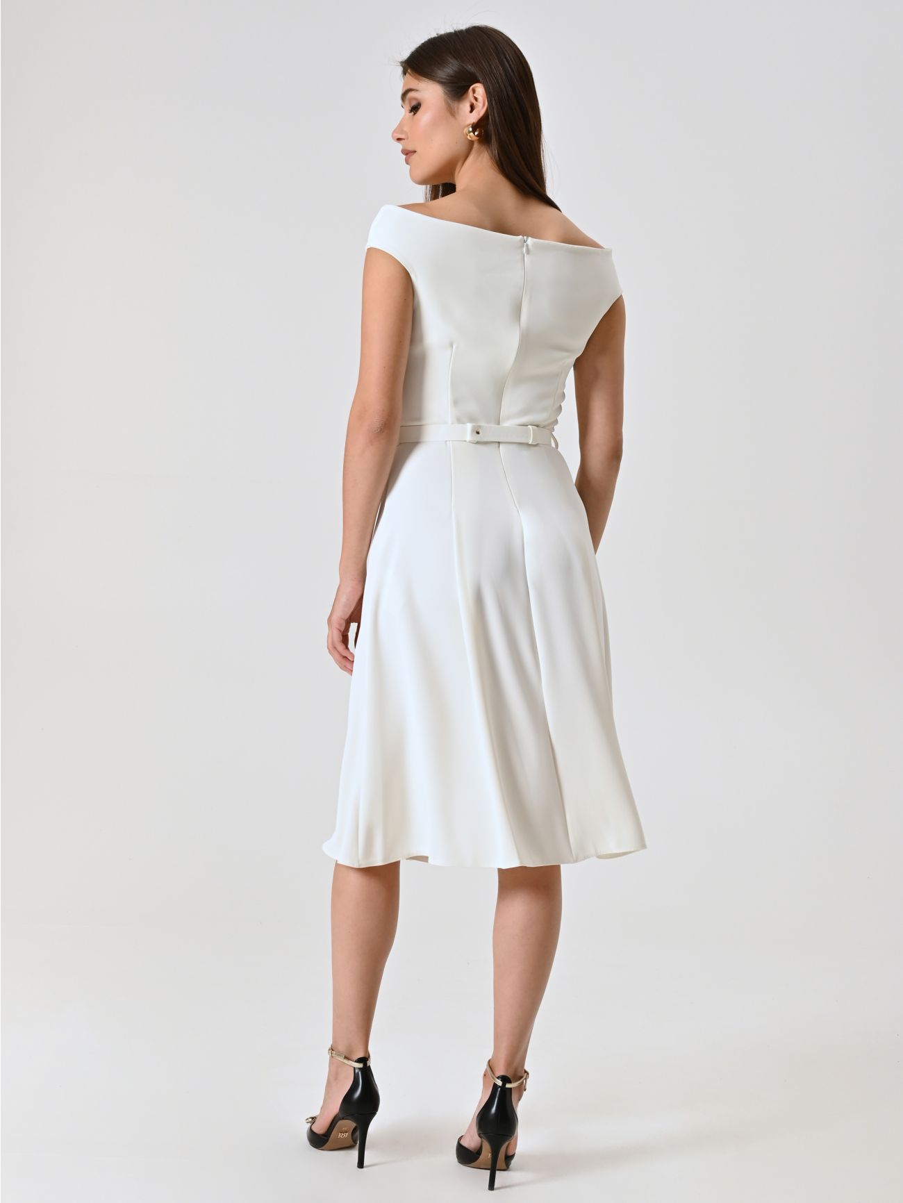 Abito Bianco off-the-Shoulders det_3