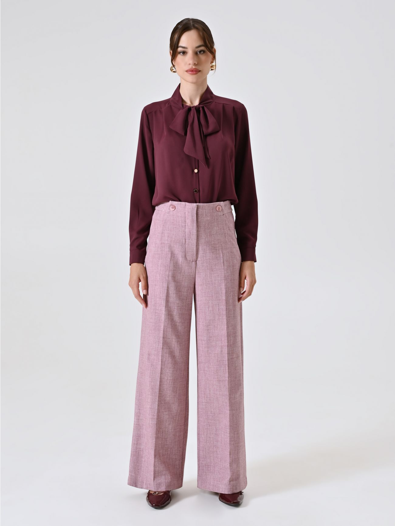Hose in Rosa aus Herrenstoff det_1