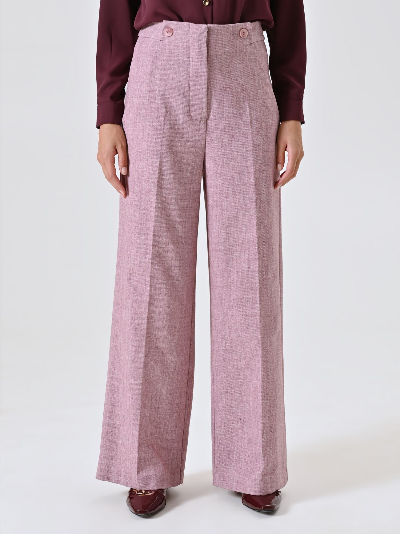 Hose in Rosa aus Herrenstoff det_2