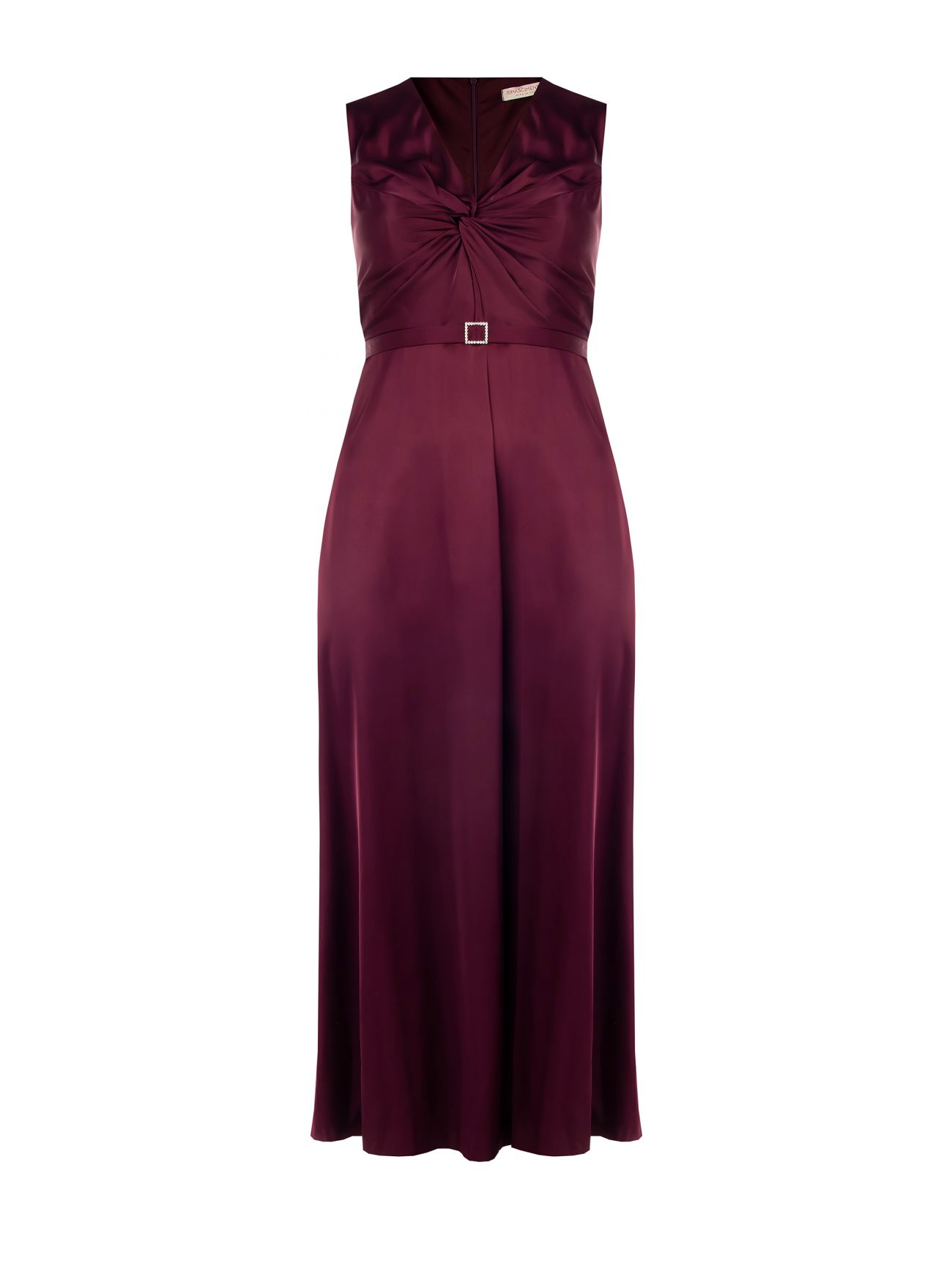 Curvy Long Burgundy Dress det_4