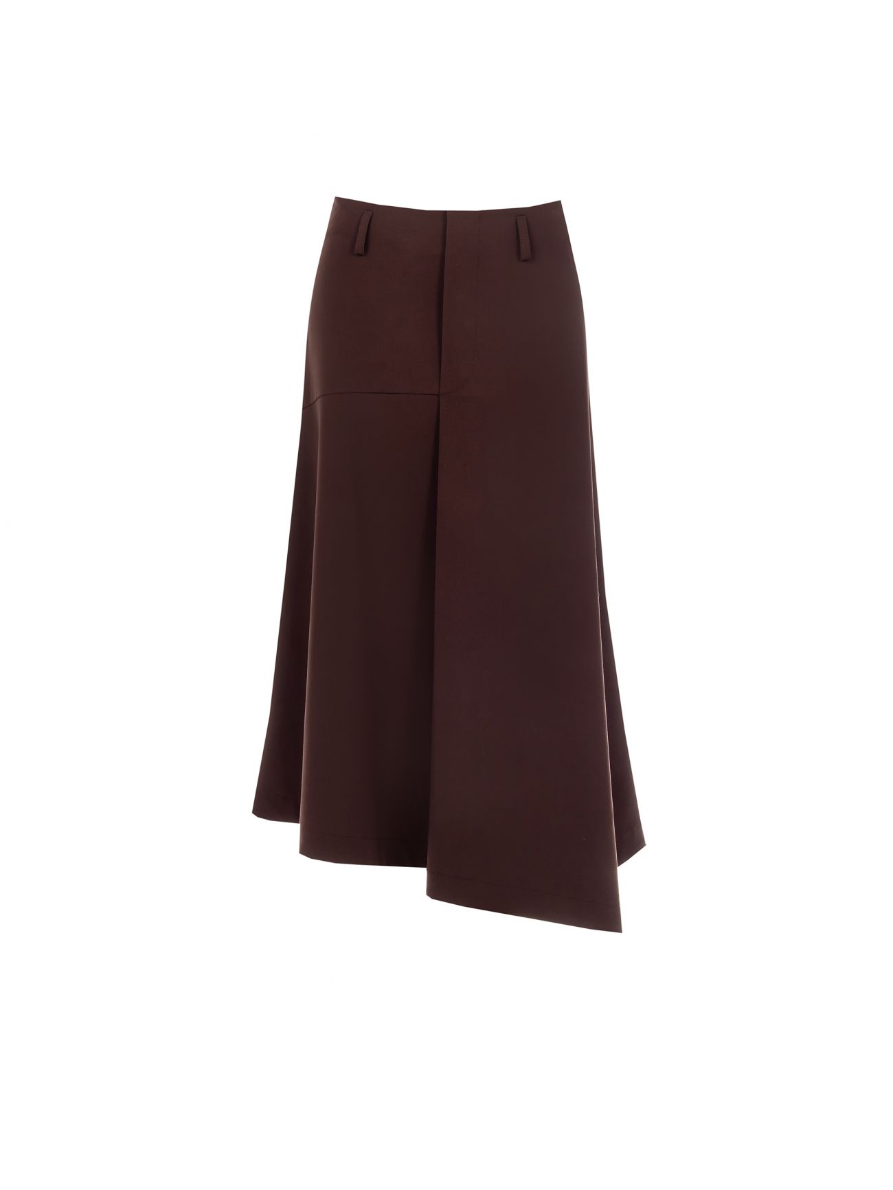 Chocolate Midi Skirt in Viscose Blend det_4