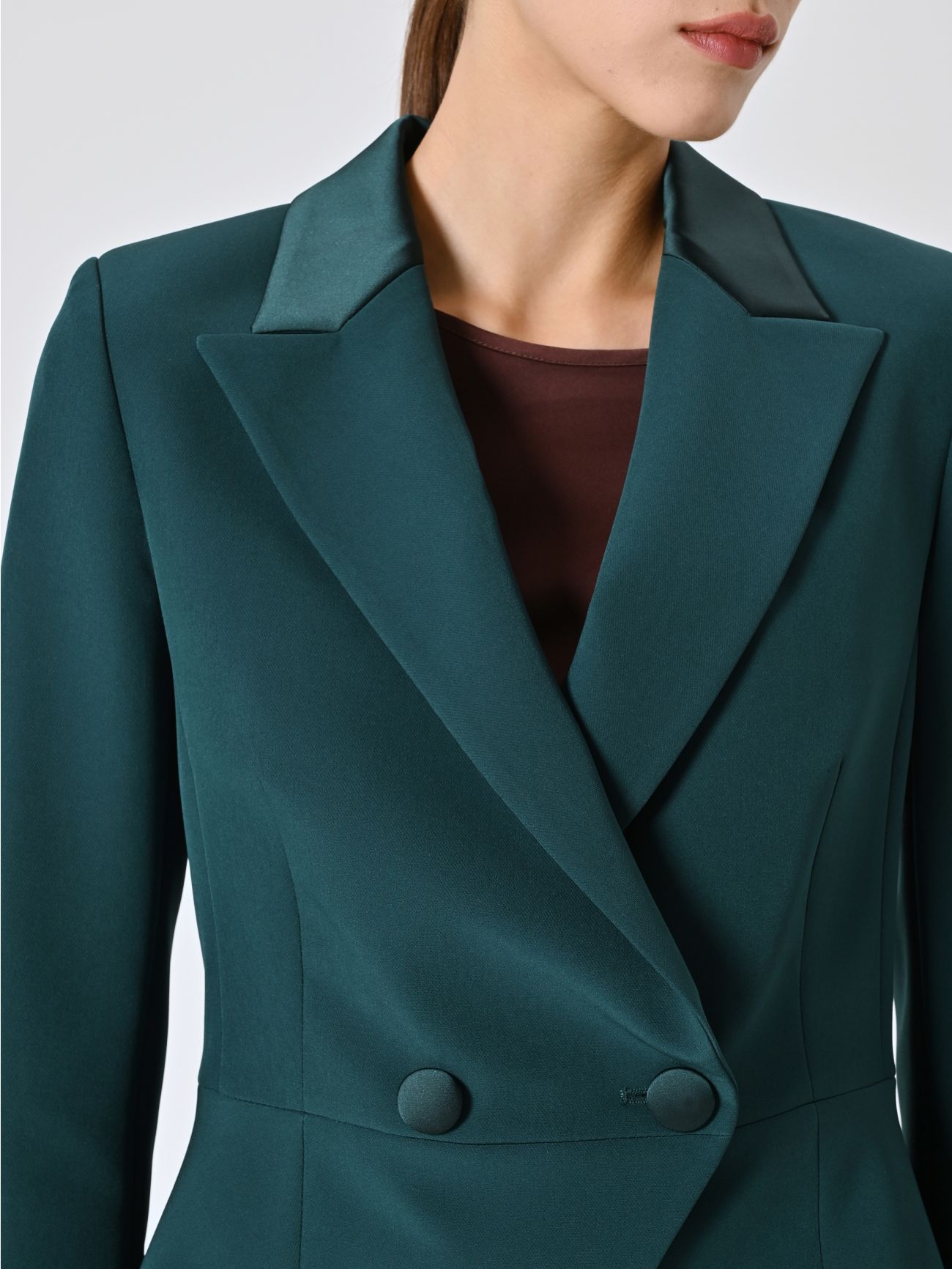 Green Tuxedo Jacket in Technical Fabric in_i5