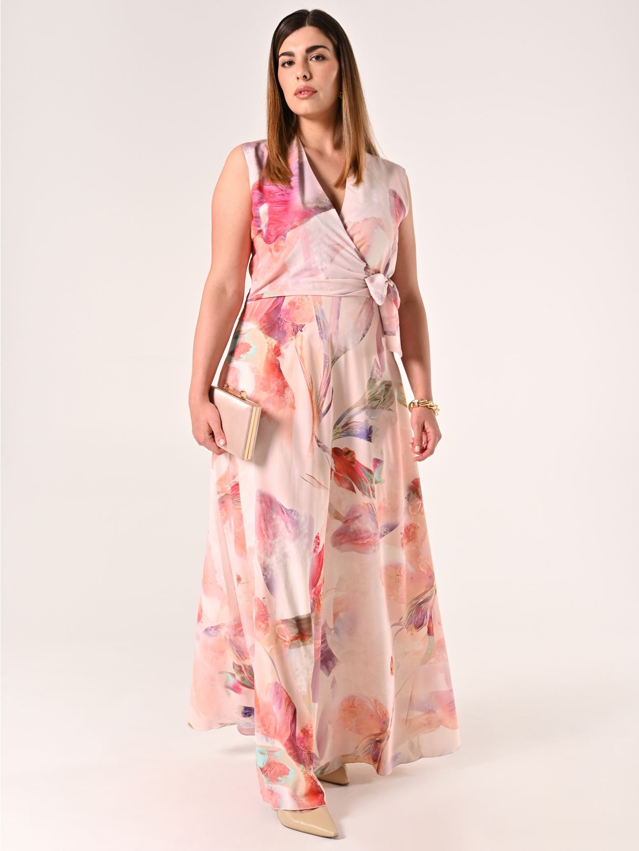Langes Curvy-Kleid mit abstraktem Muster sp_e1