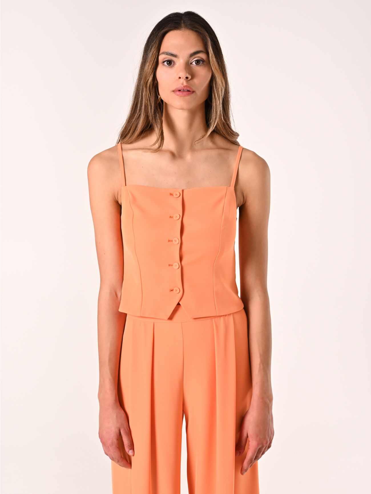 Flowy Orange Top det_2