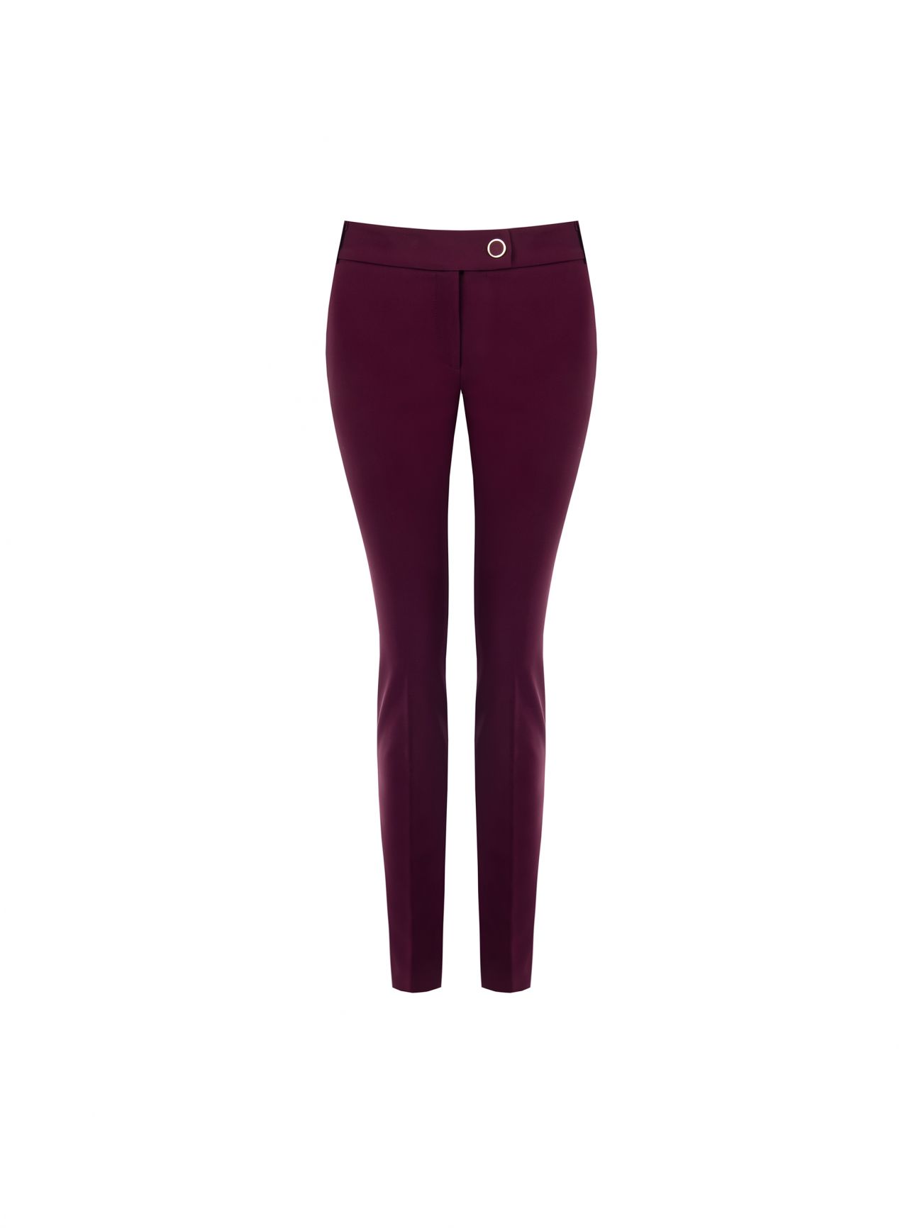 Burgundy Trousers in Technical Fabric det_4