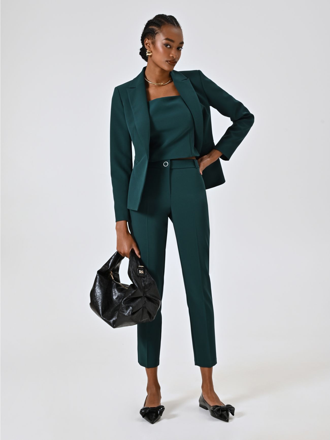 Green Trousers in Technical Fabric sp_e1