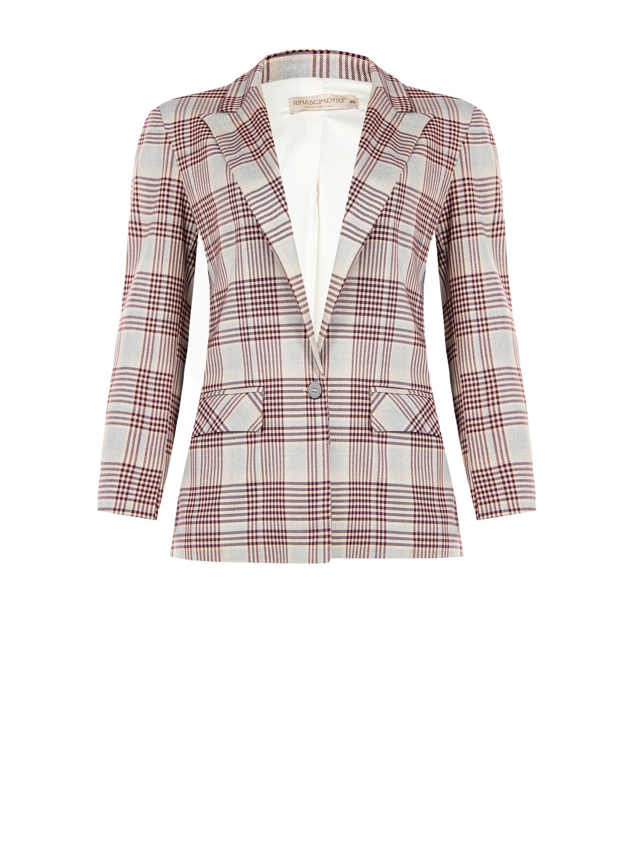 Curvy Check Jacket det_4