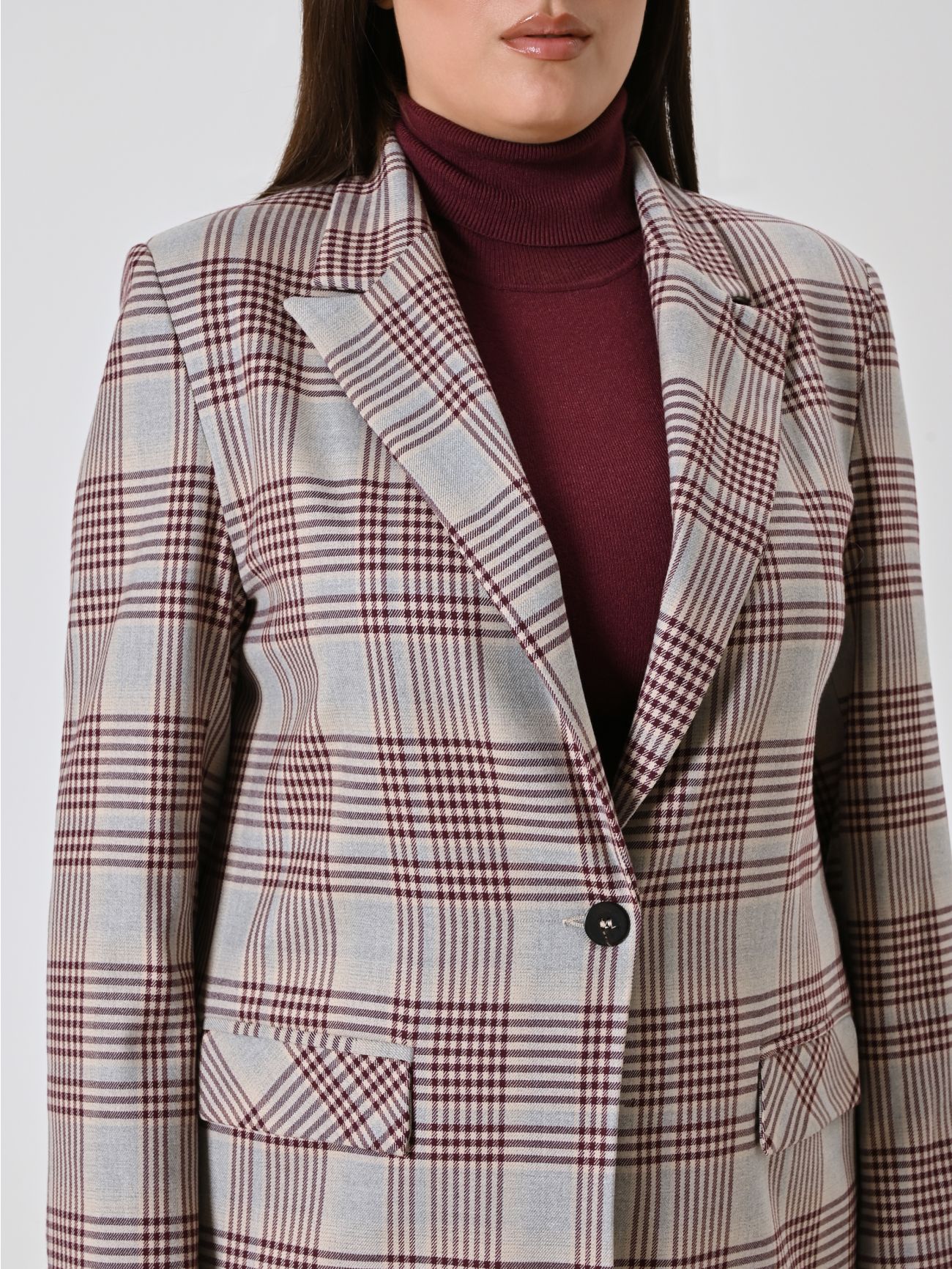 Karierte Curvy-Jacke in_i5