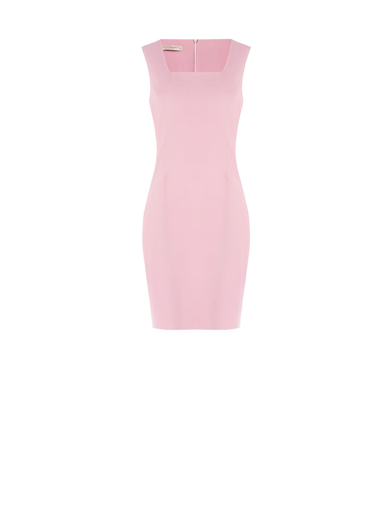 Vestido de tubo con escote cuadrado det_4