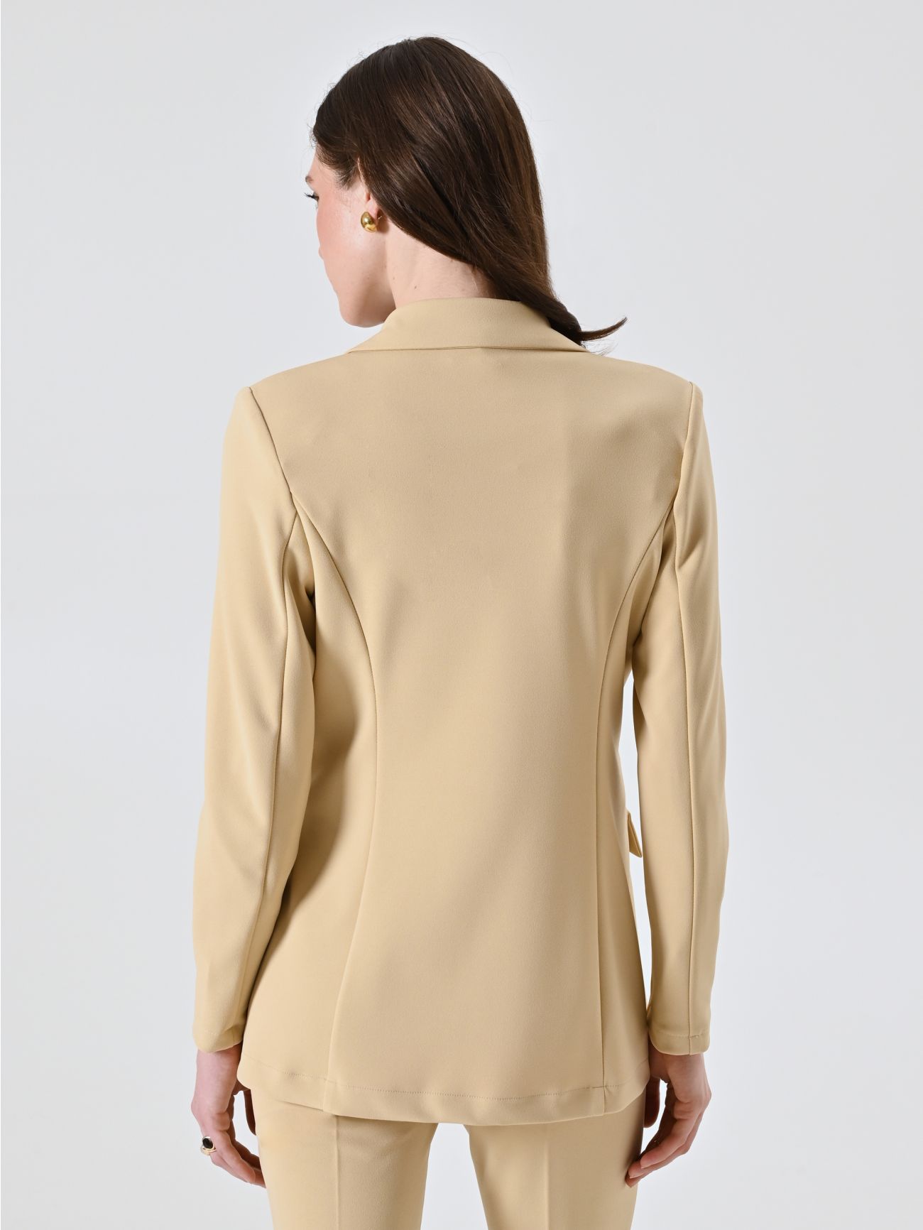 Giacca Doppiopetto Beige Scuro  det_3