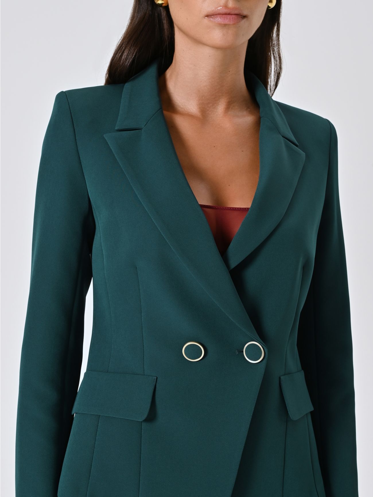 Chaqueta cruzada verde in_i5