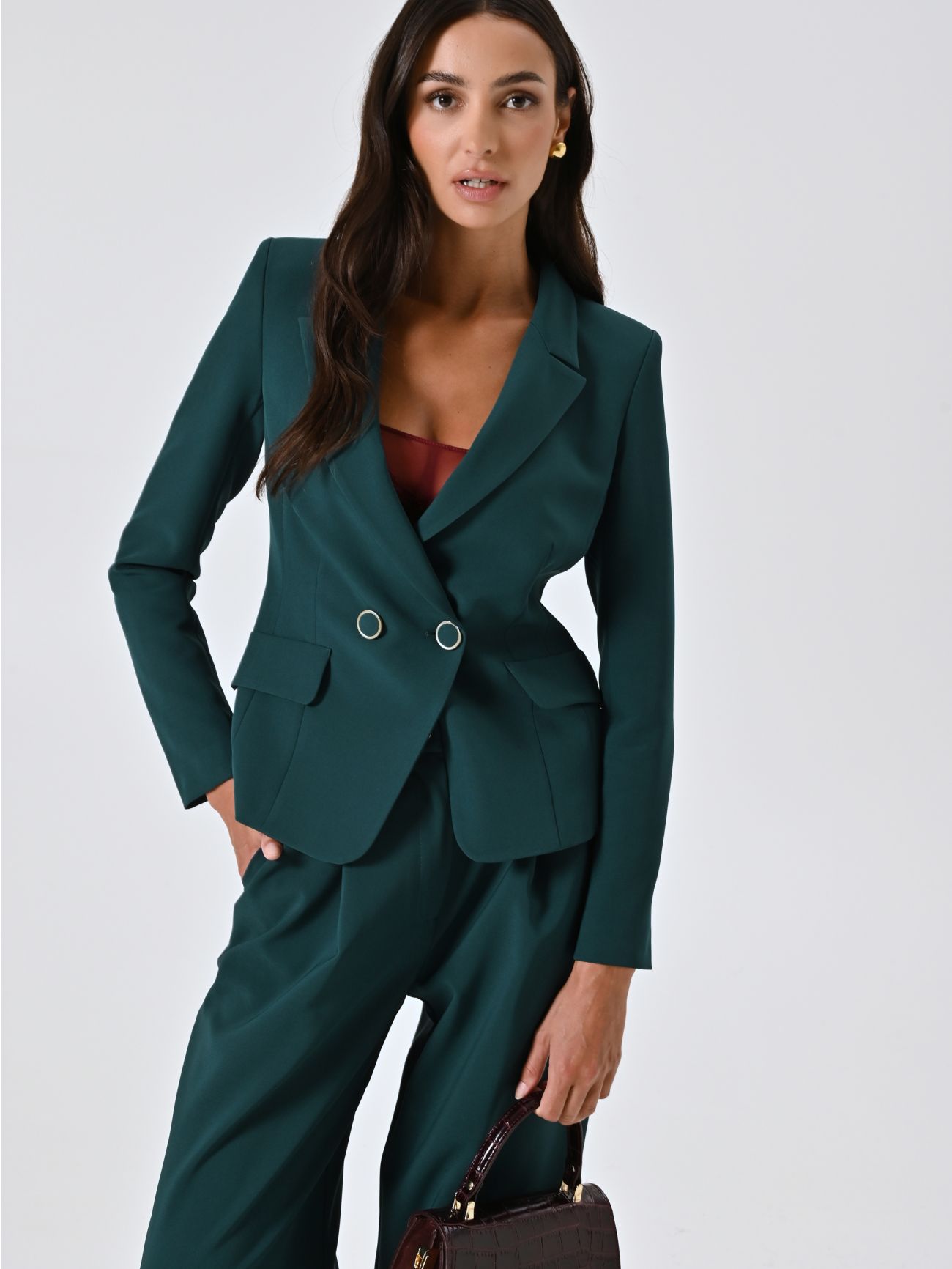 Chaqueta cruzada verde sp_e1